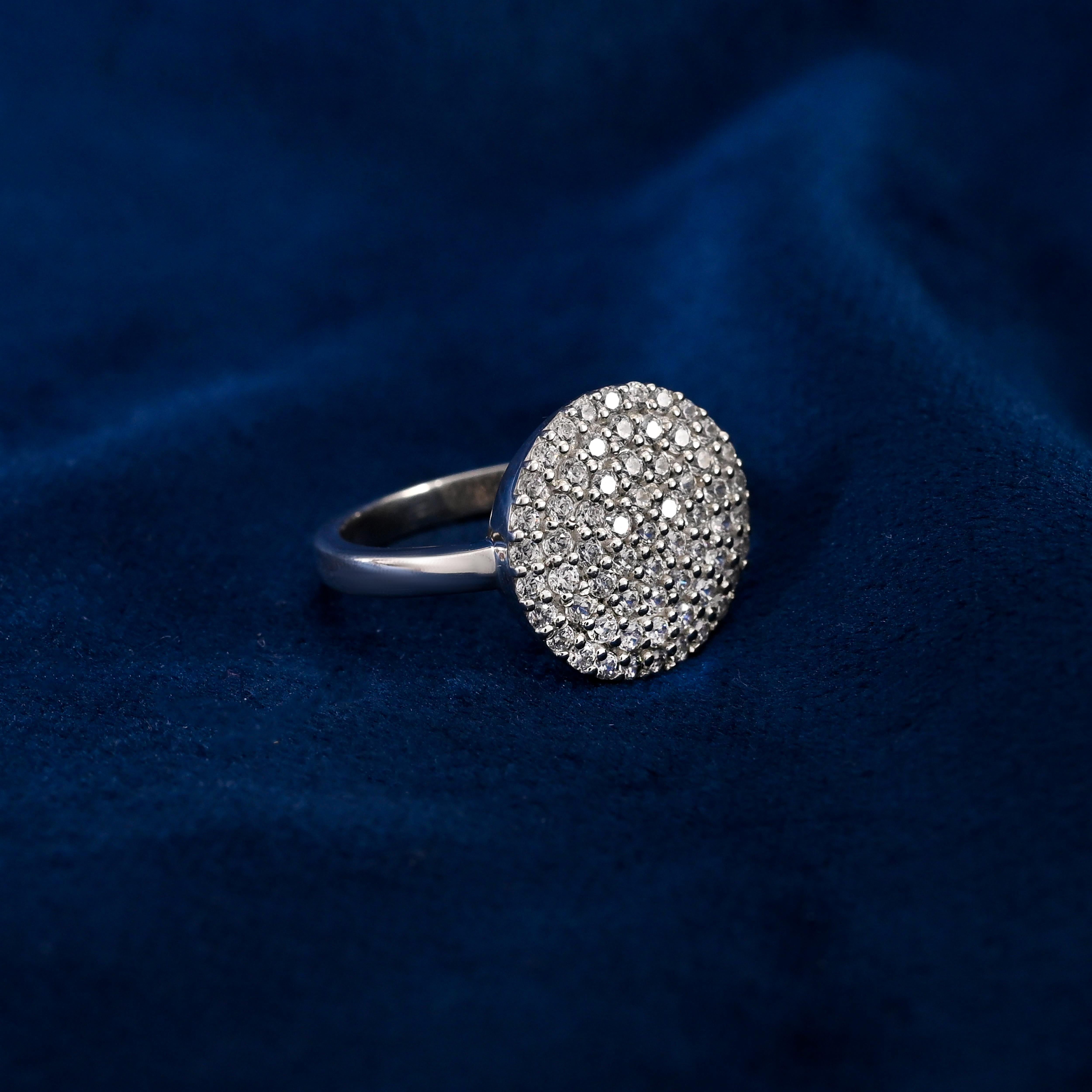 Anna Silver Zircon Ring