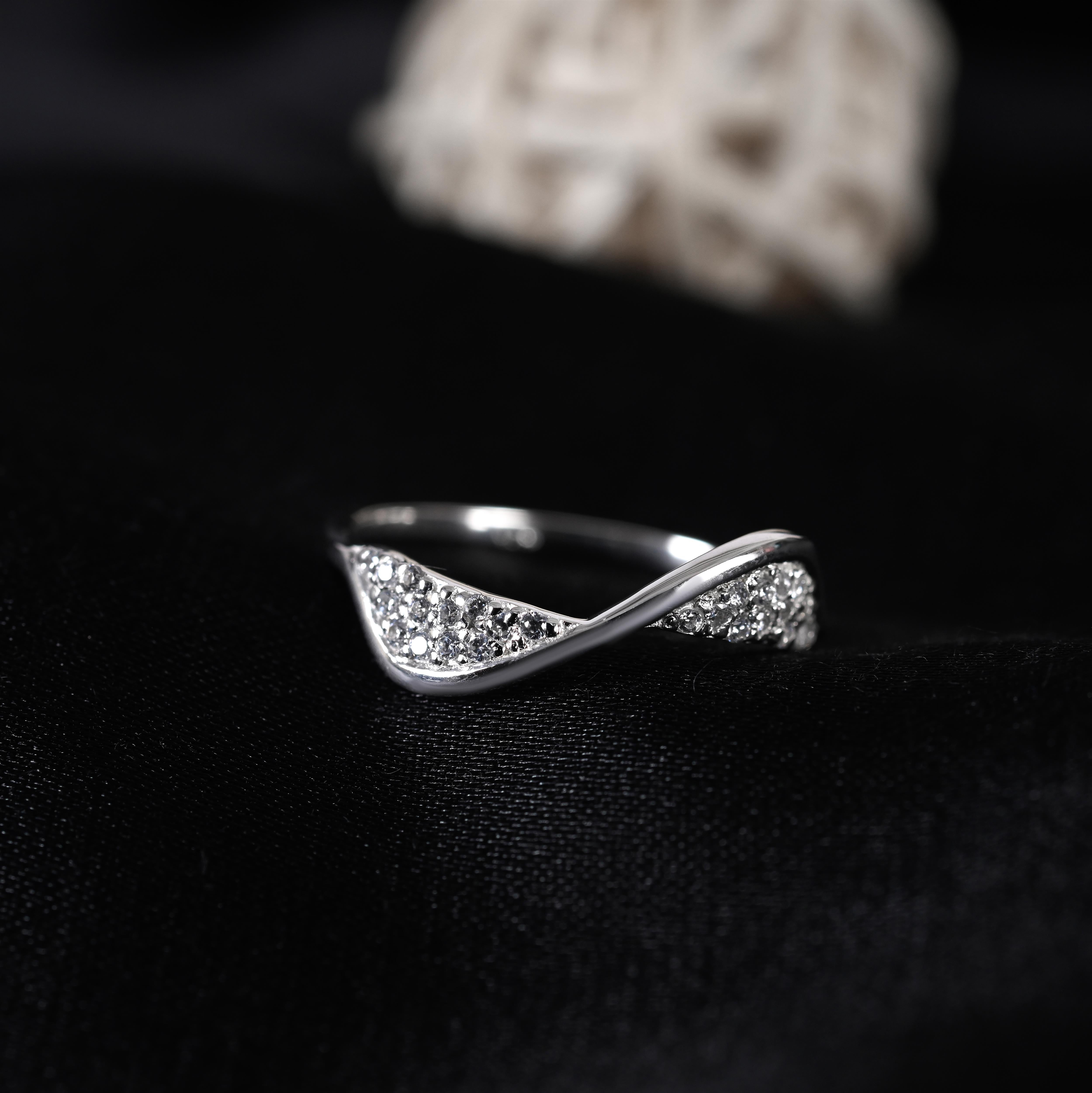 Miral Silver Zircon Ring