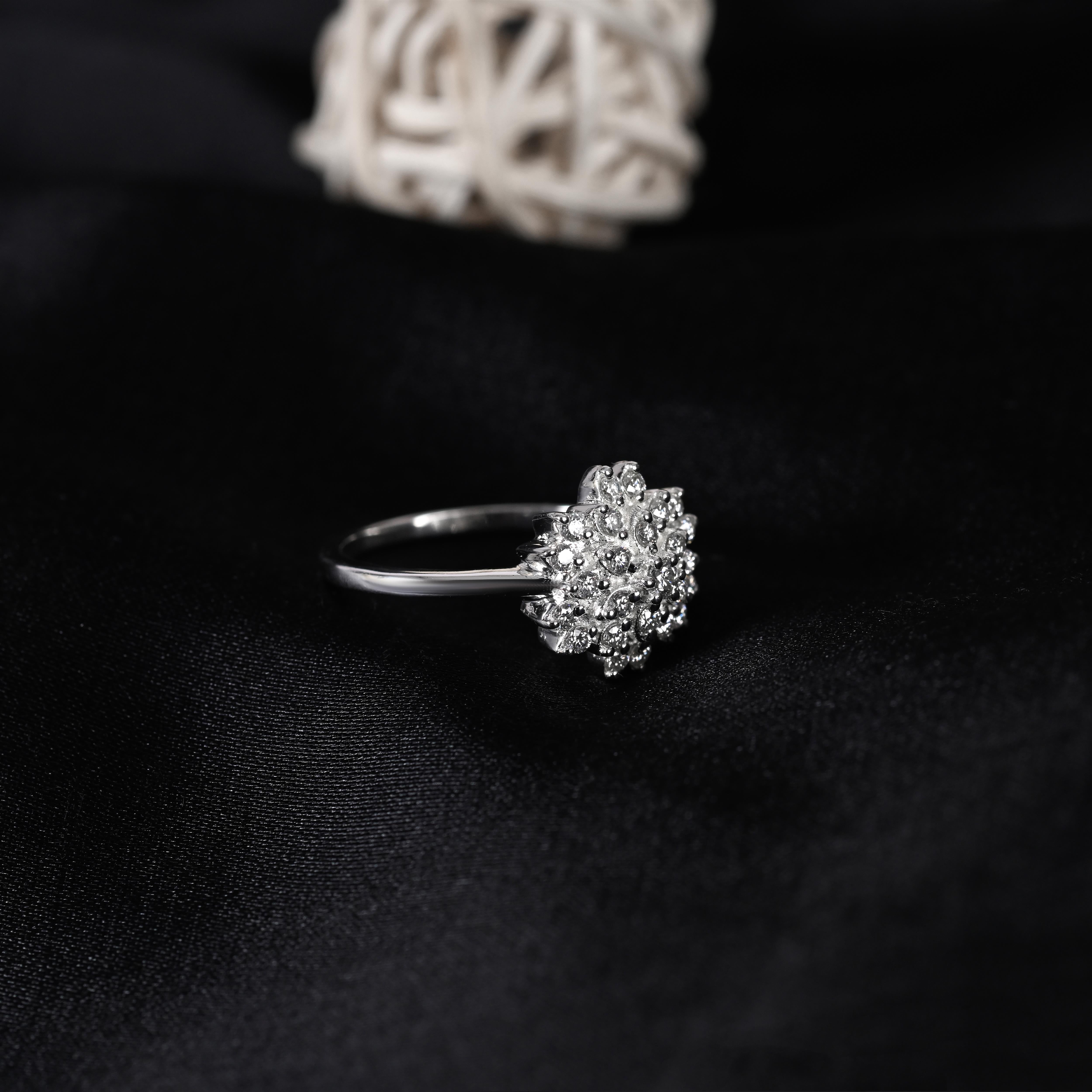 Evan Silver Zircon Ring