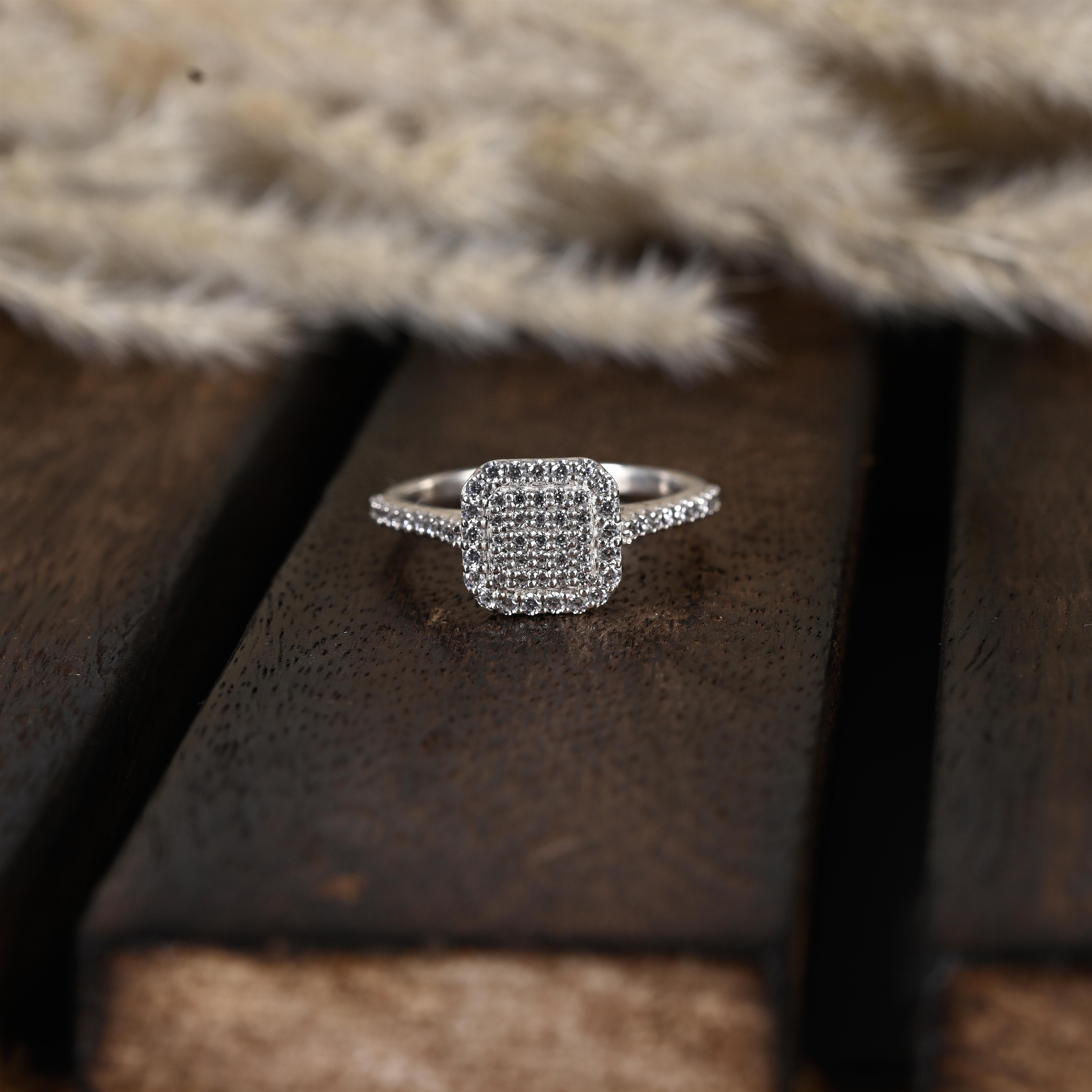 Jolene Silver Zircon Ring