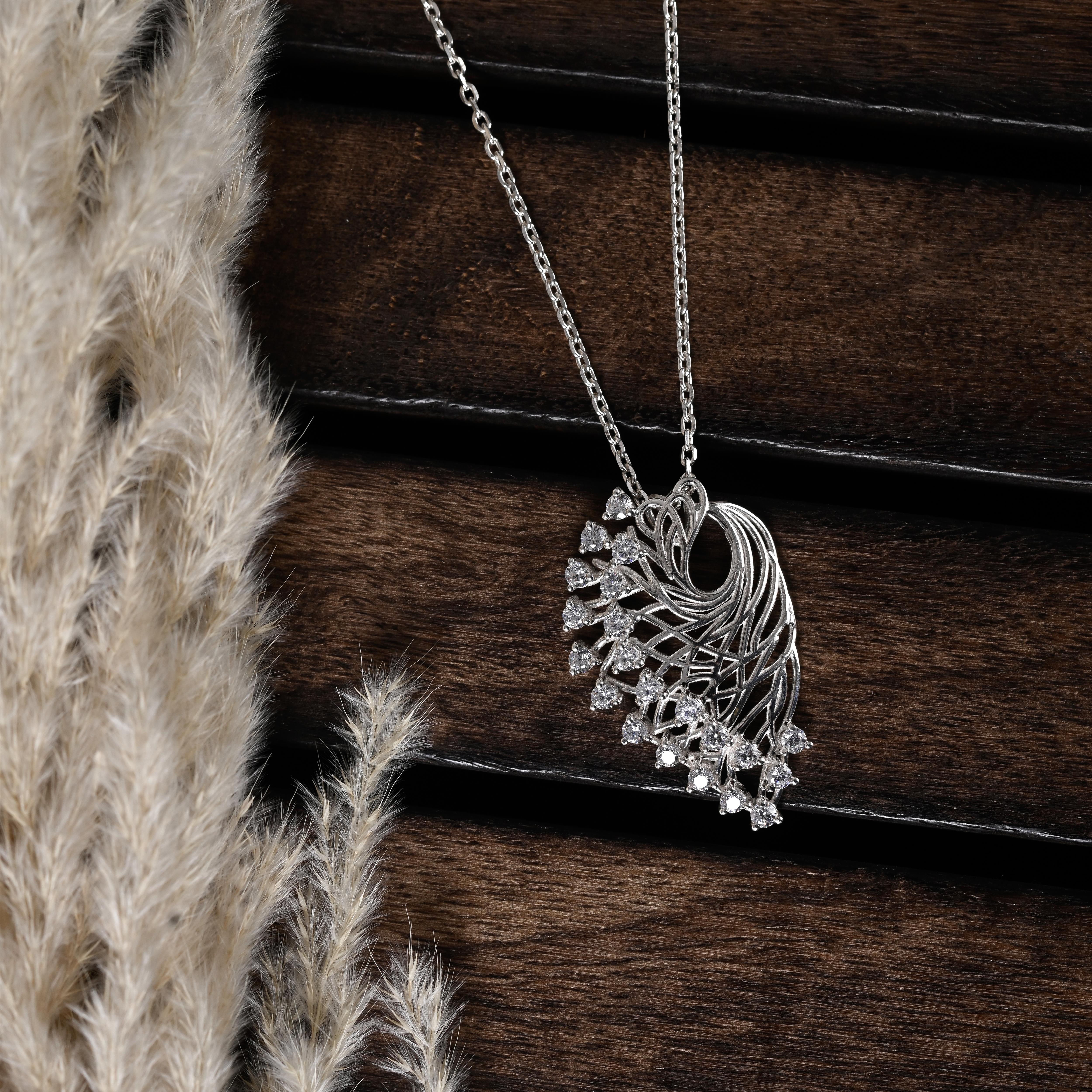 Anouk Silver Zircon Necklace