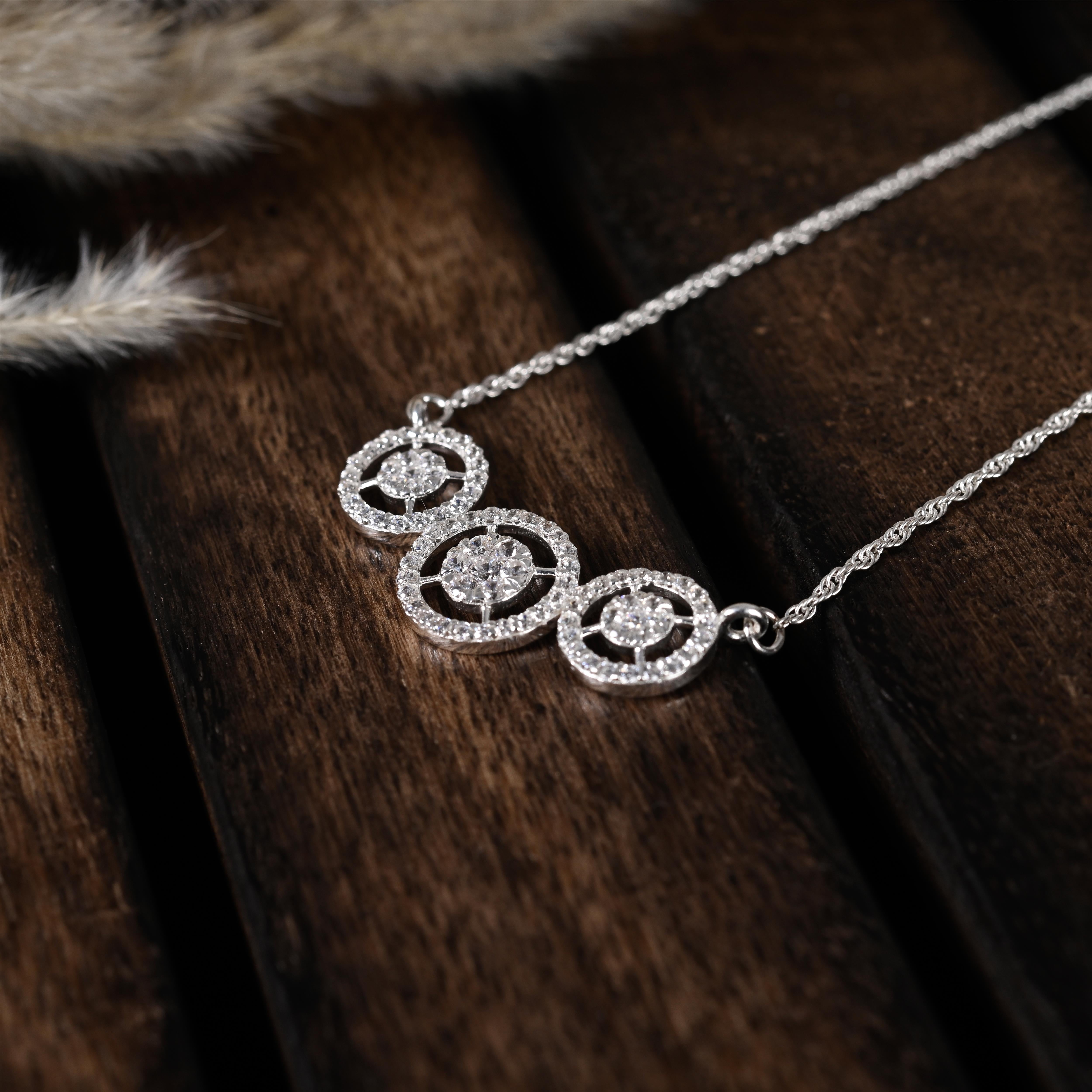 Ifa Zircon silver Necklace