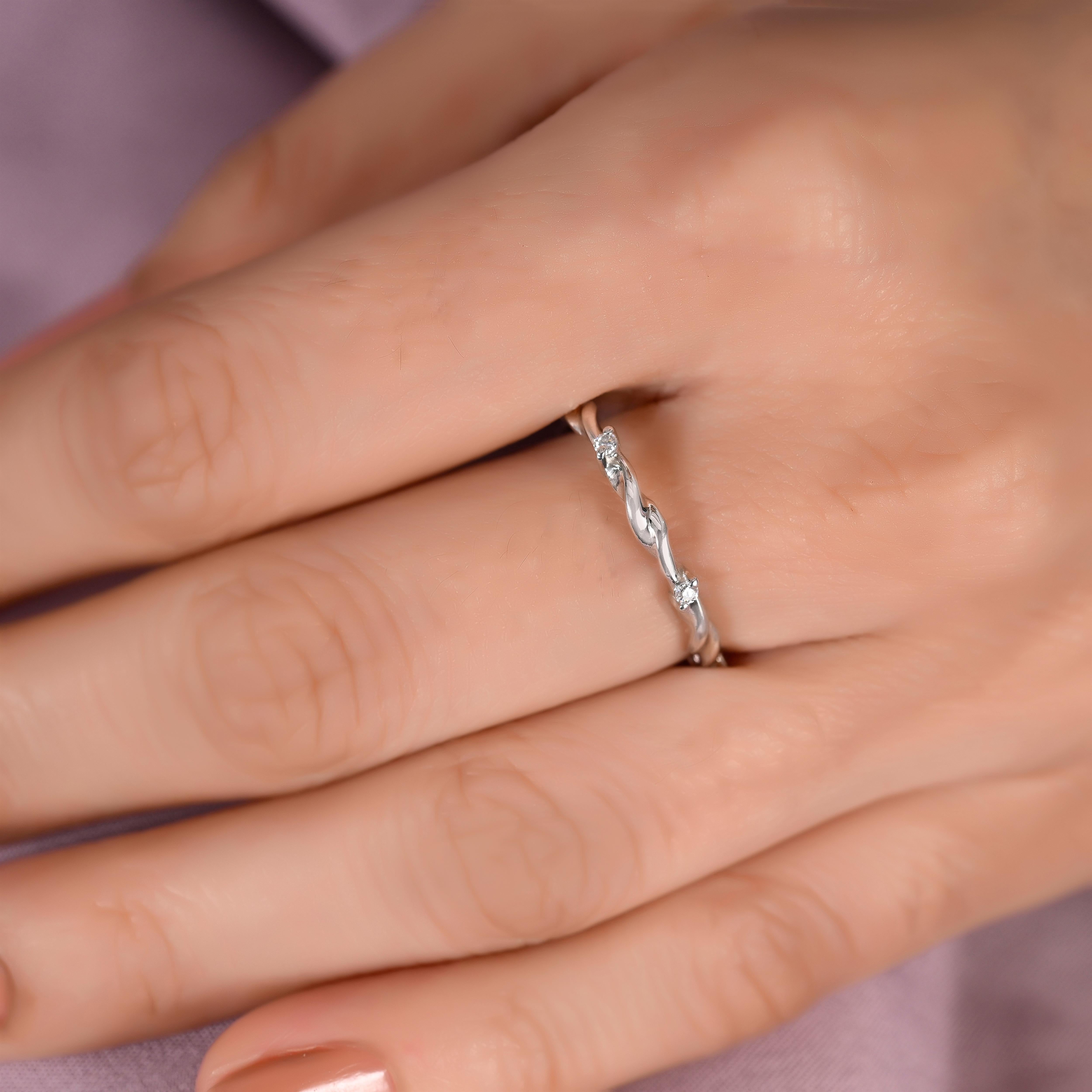 Arisa Silver Zircon Ring