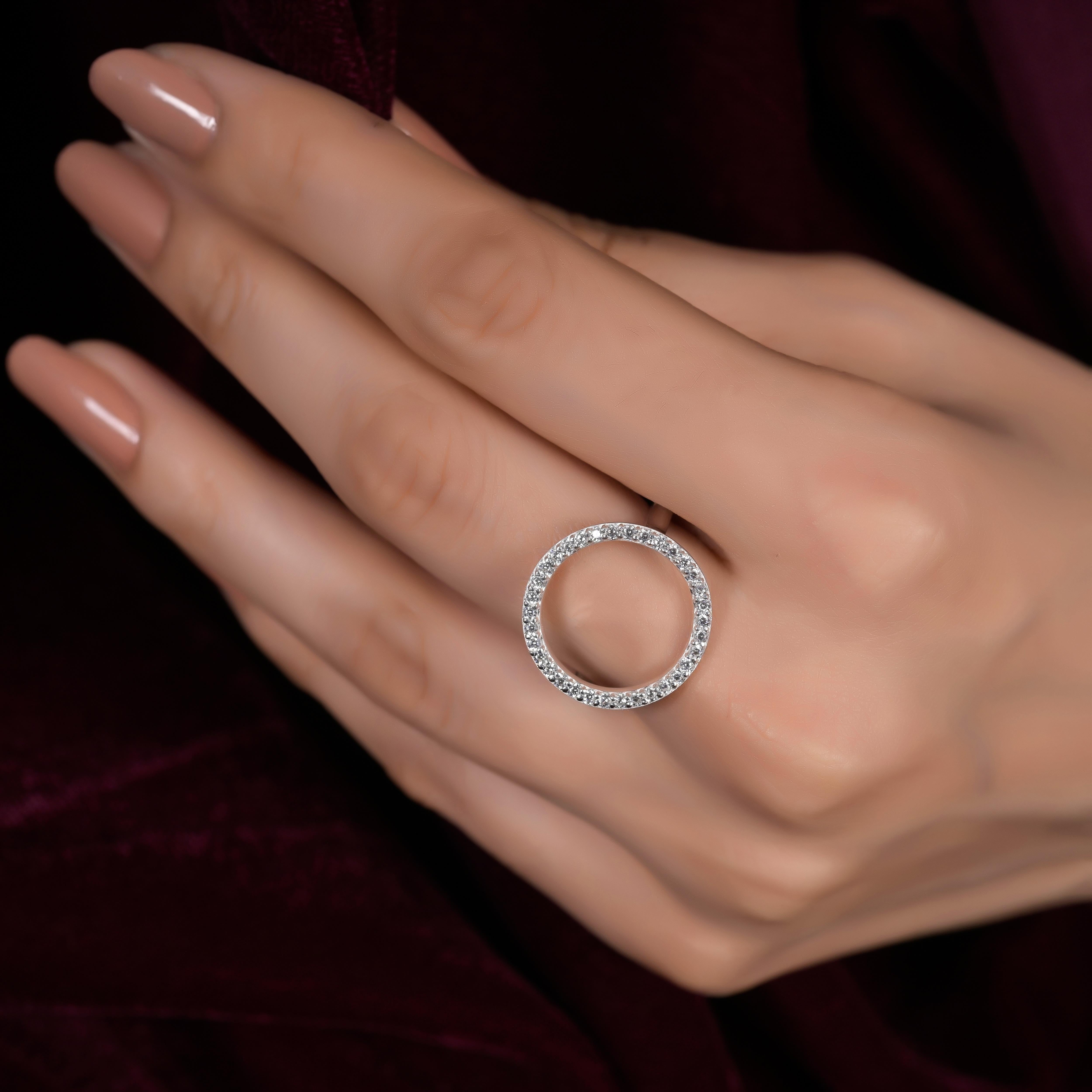 Hafsah Silver Zircon Ring