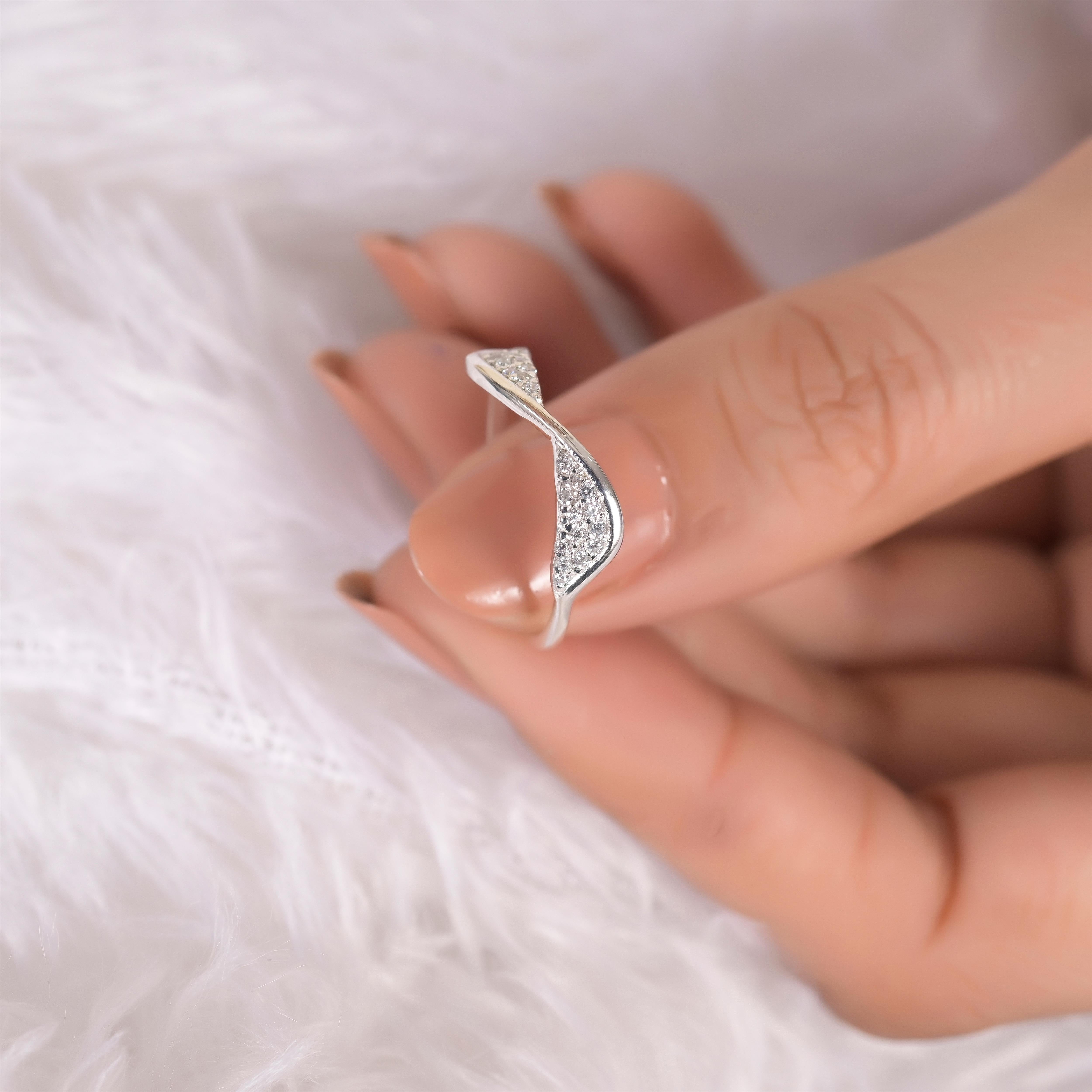 Miral Silver Zircon Ring