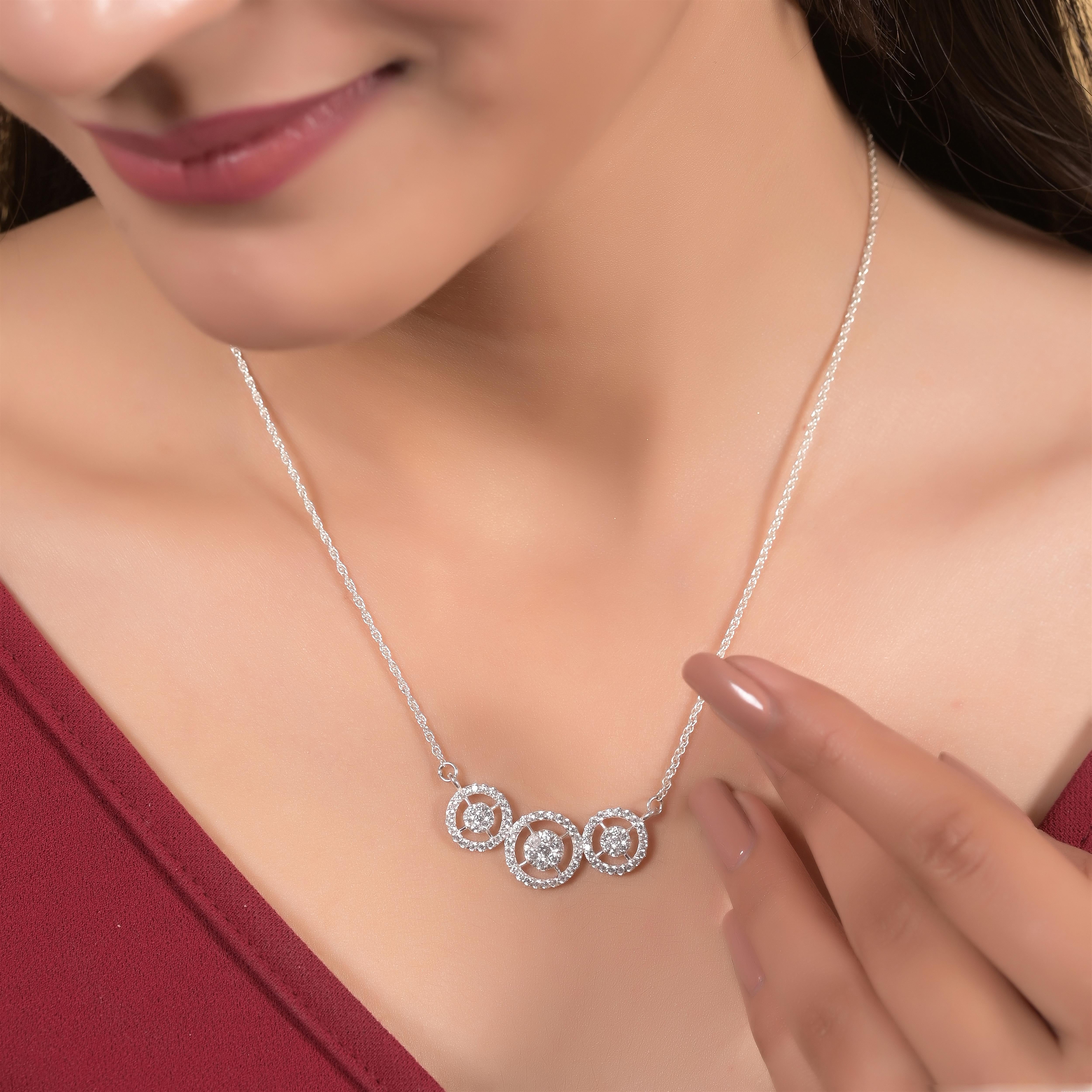 Ifa Zircon silver Necklace