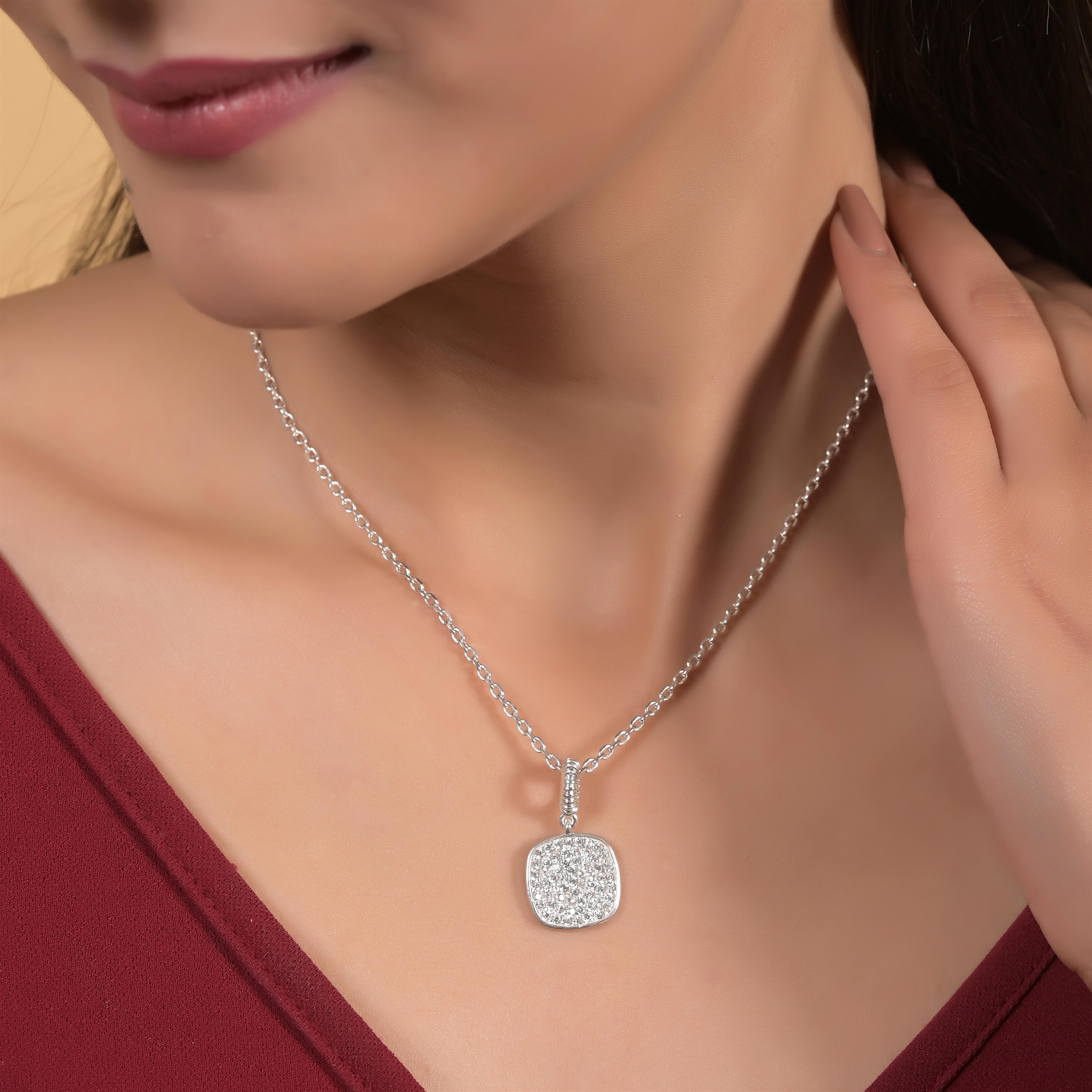 Arden Silver Zircon Necklace