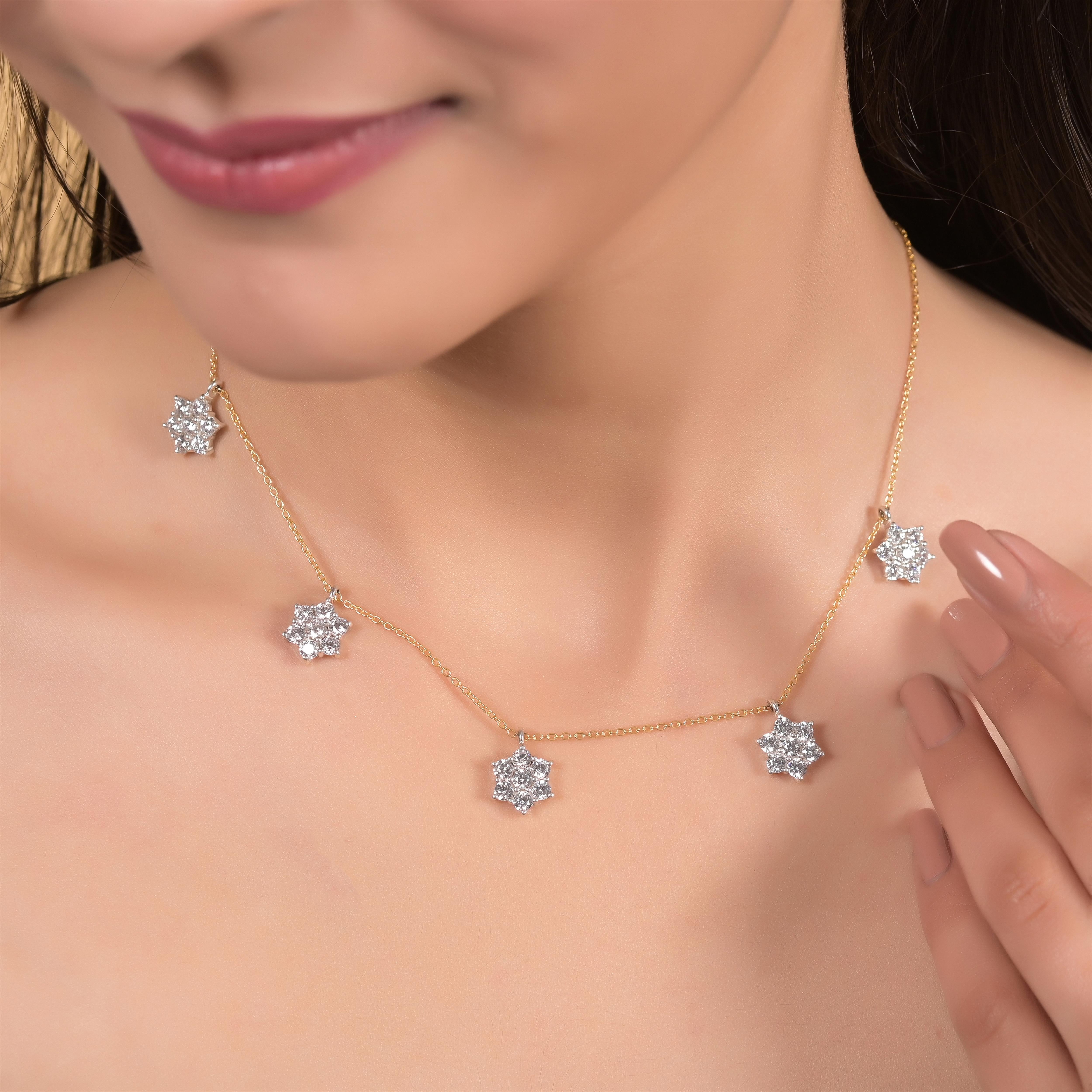 Tabea Silver Zircon Necklace