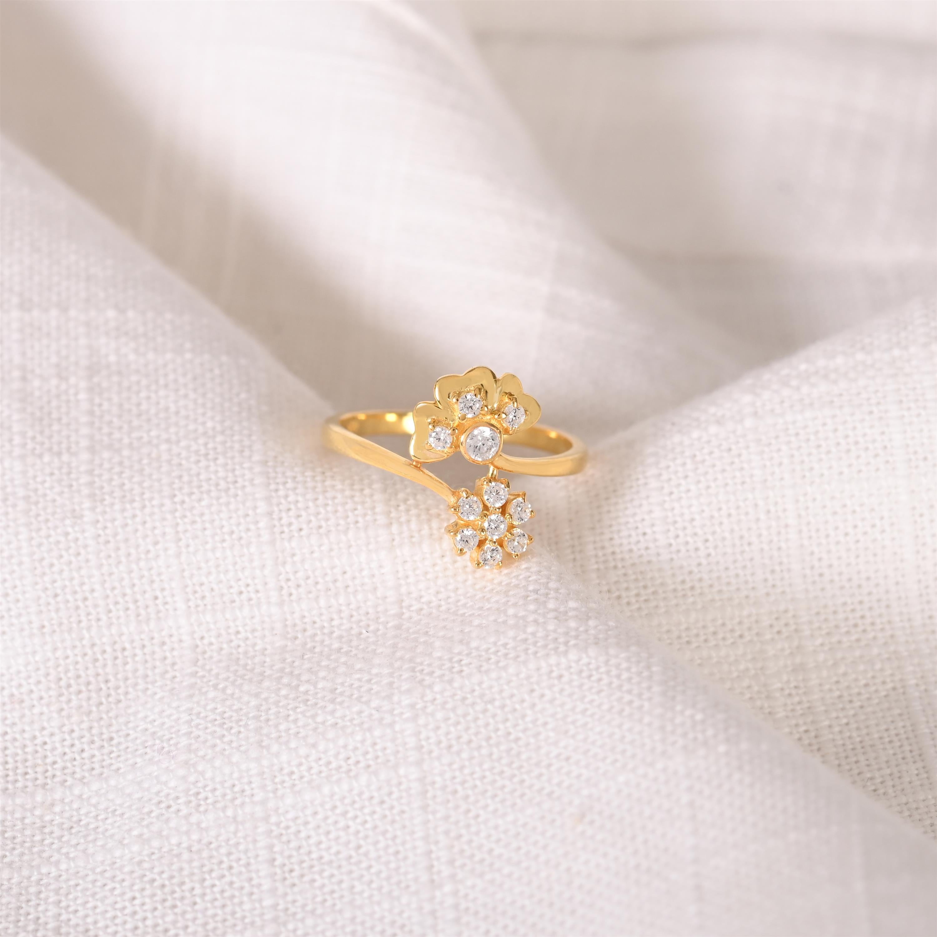 Paula Silver Zircon Ring