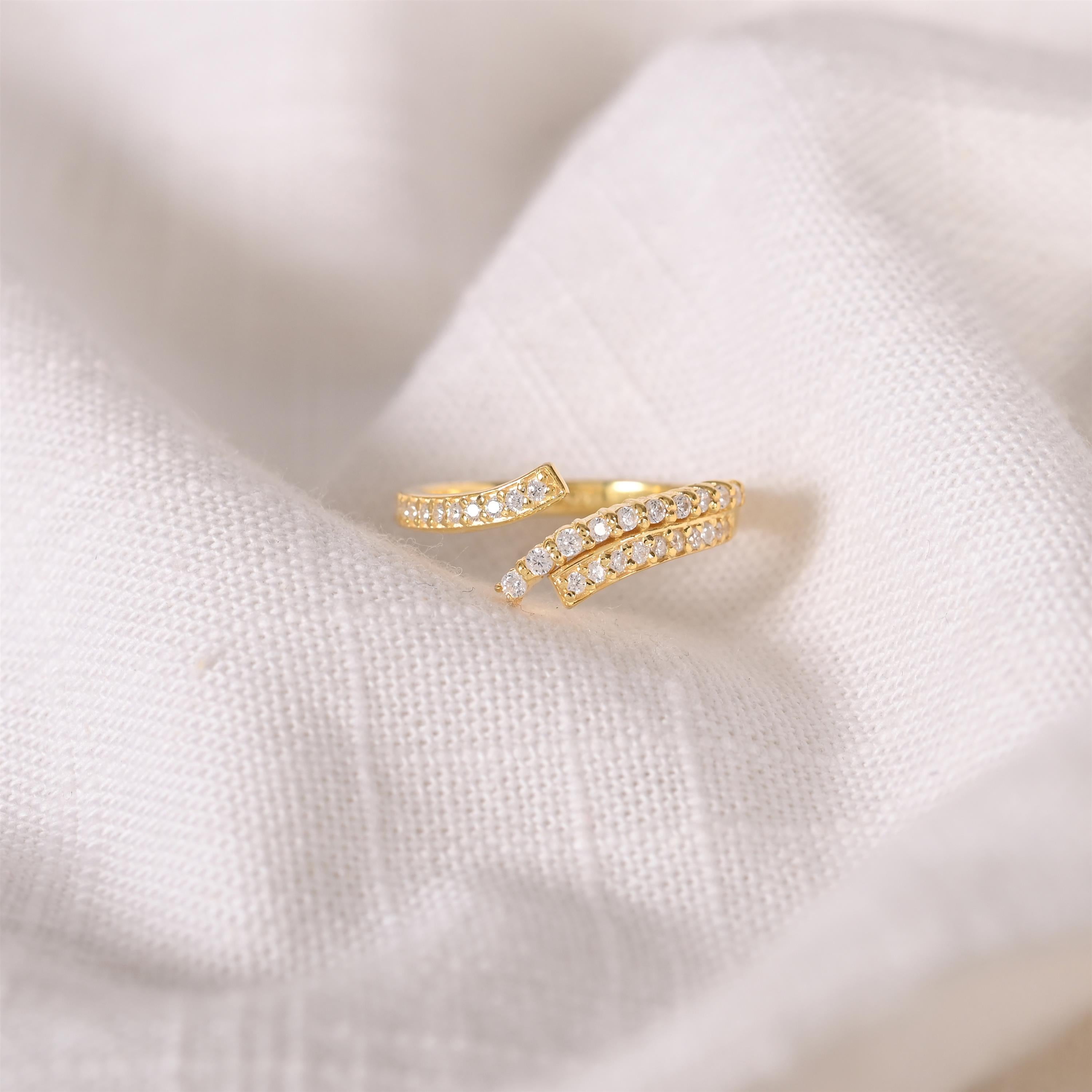 Berta Silver Zircon Ring