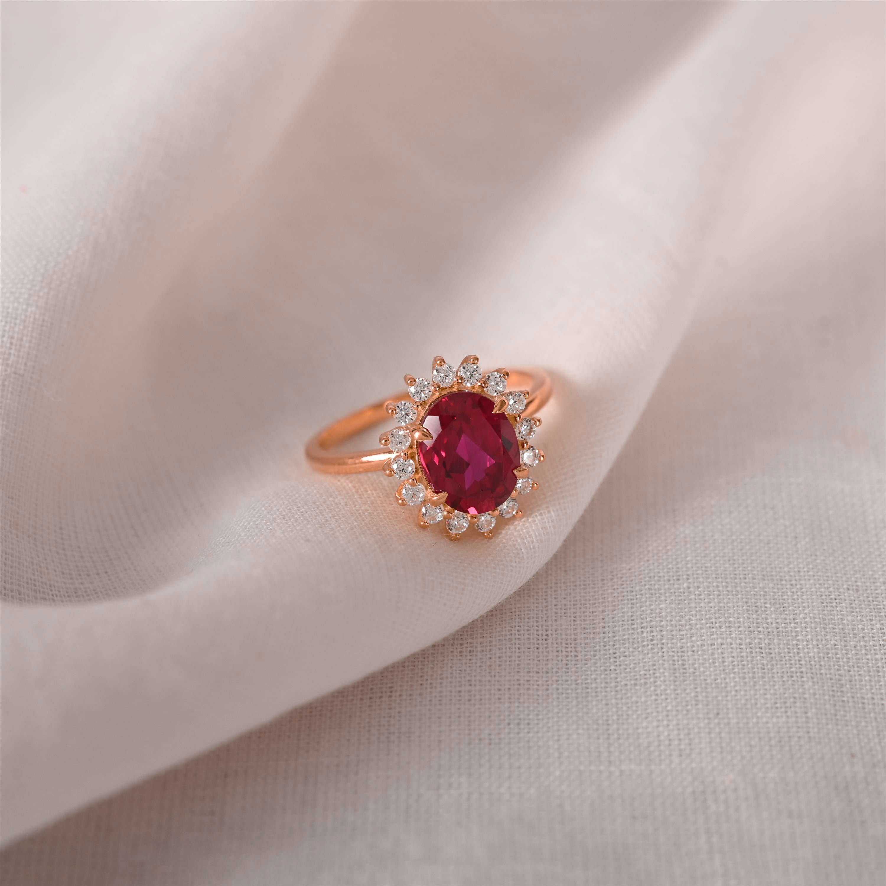 Beth Silver Zircon Ring