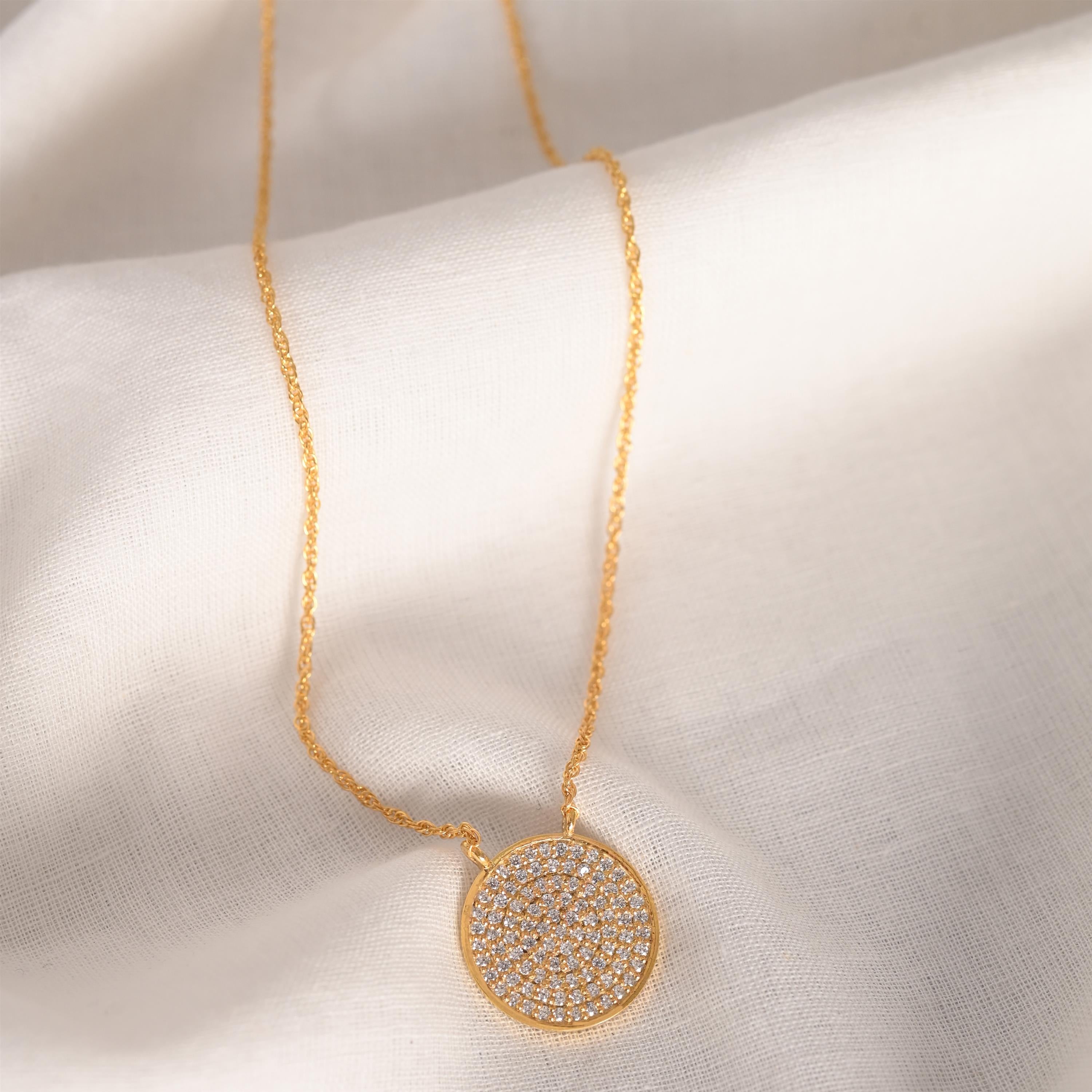 Rosetta Silver Zircon Necklace