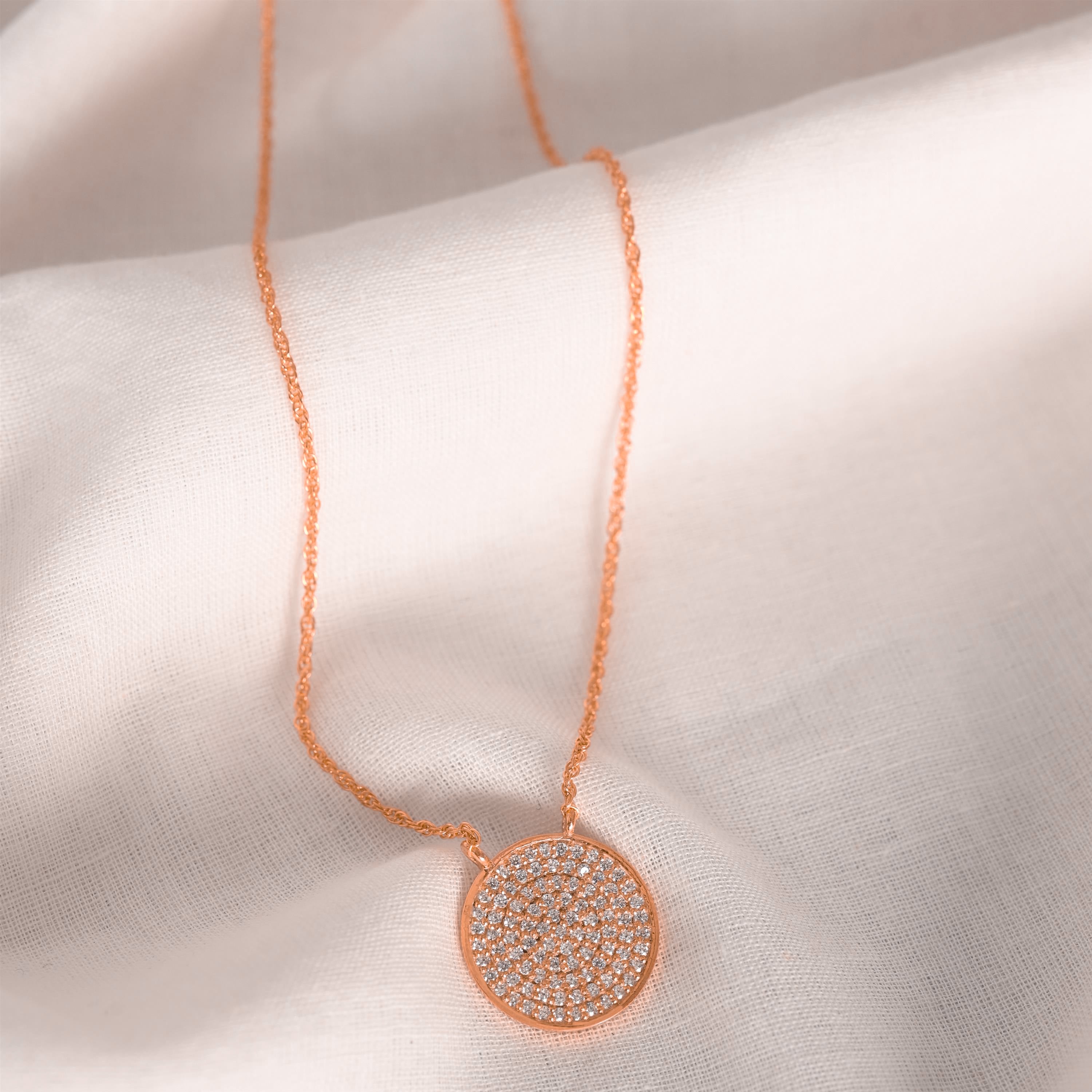 Rosetta Silver Zircon Necklace