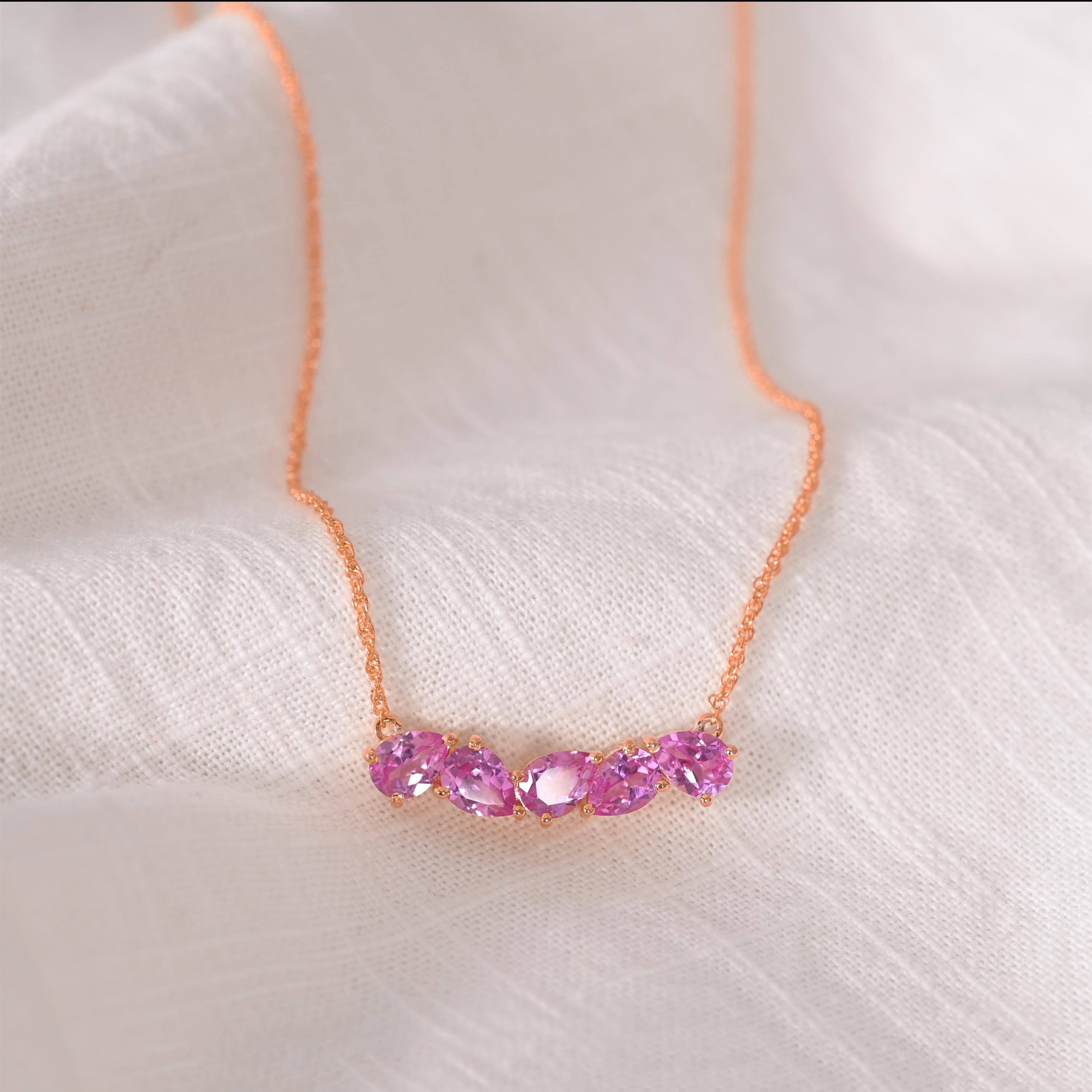 Cora Silver Zircon Necklace