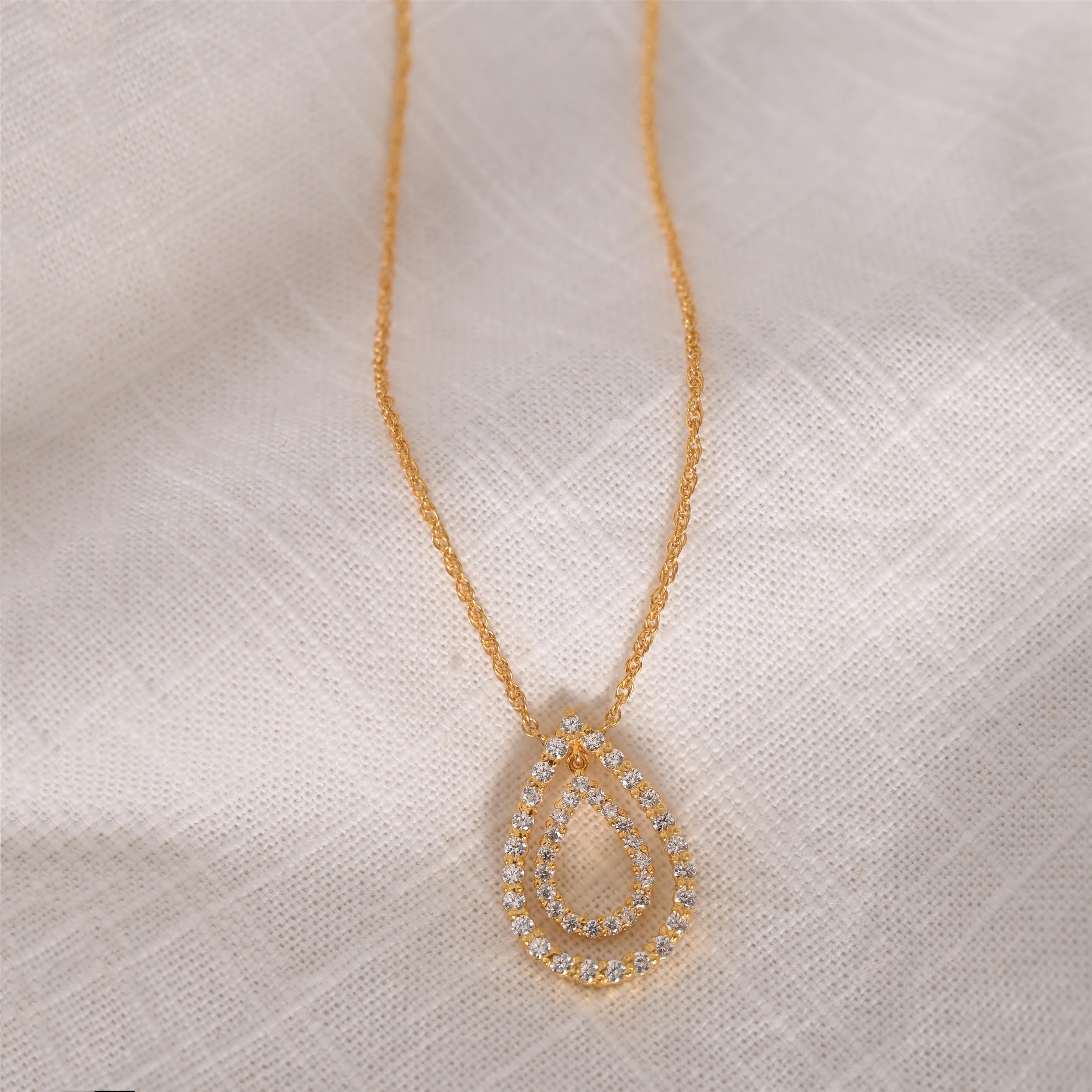 Avalon Silver Zircon Necklace