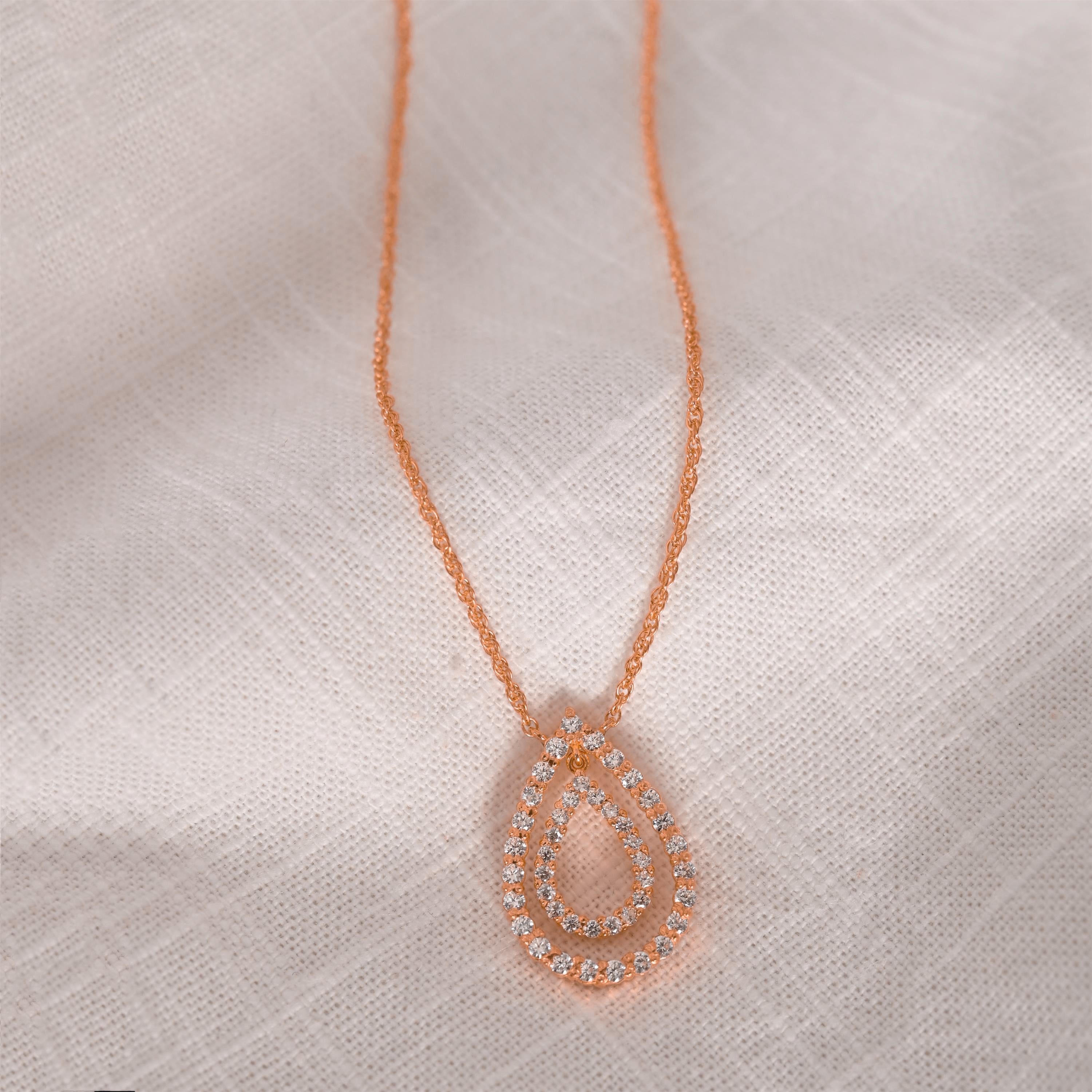 Avalon Silver Zircon Necklace