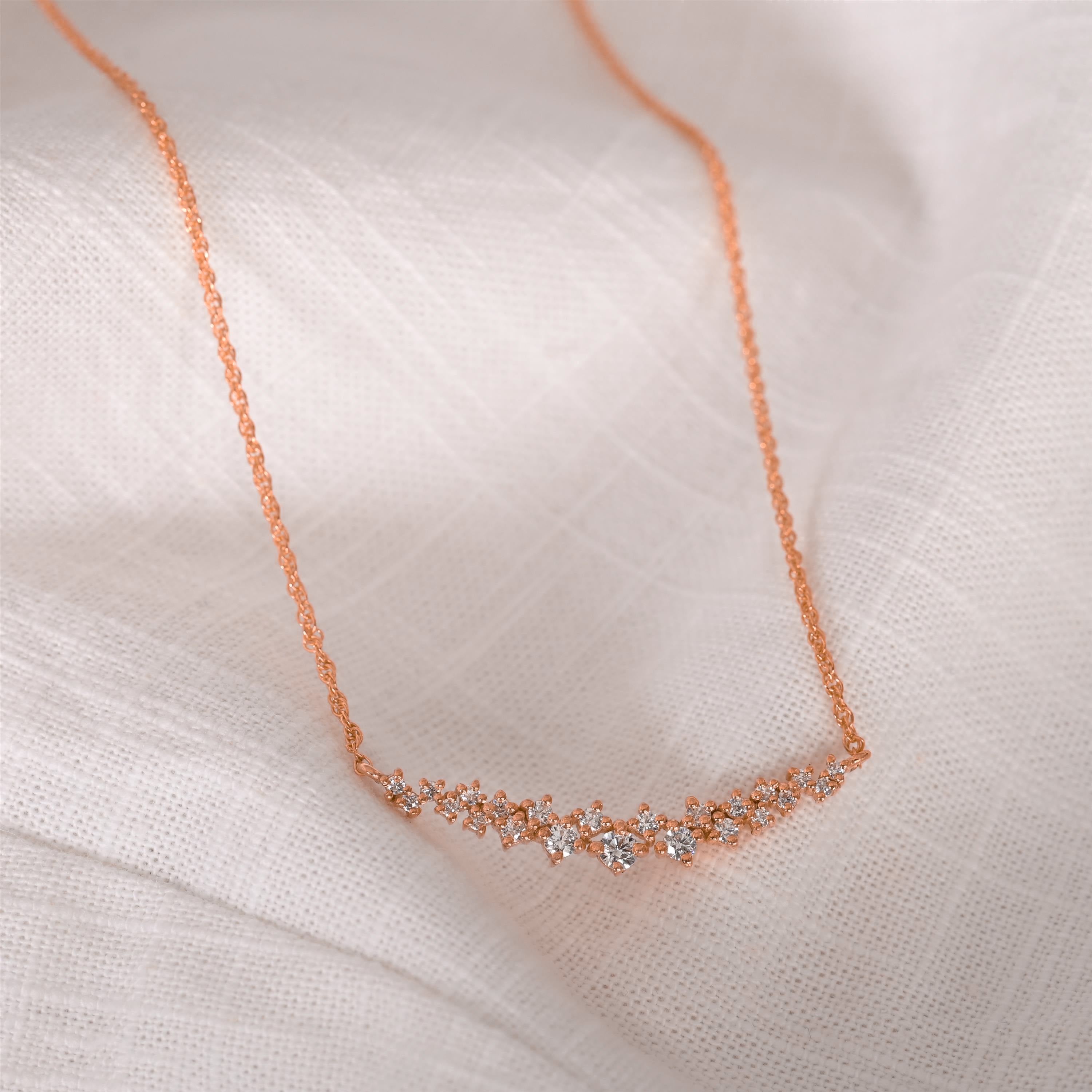 Lara Silver Zircon Necklace