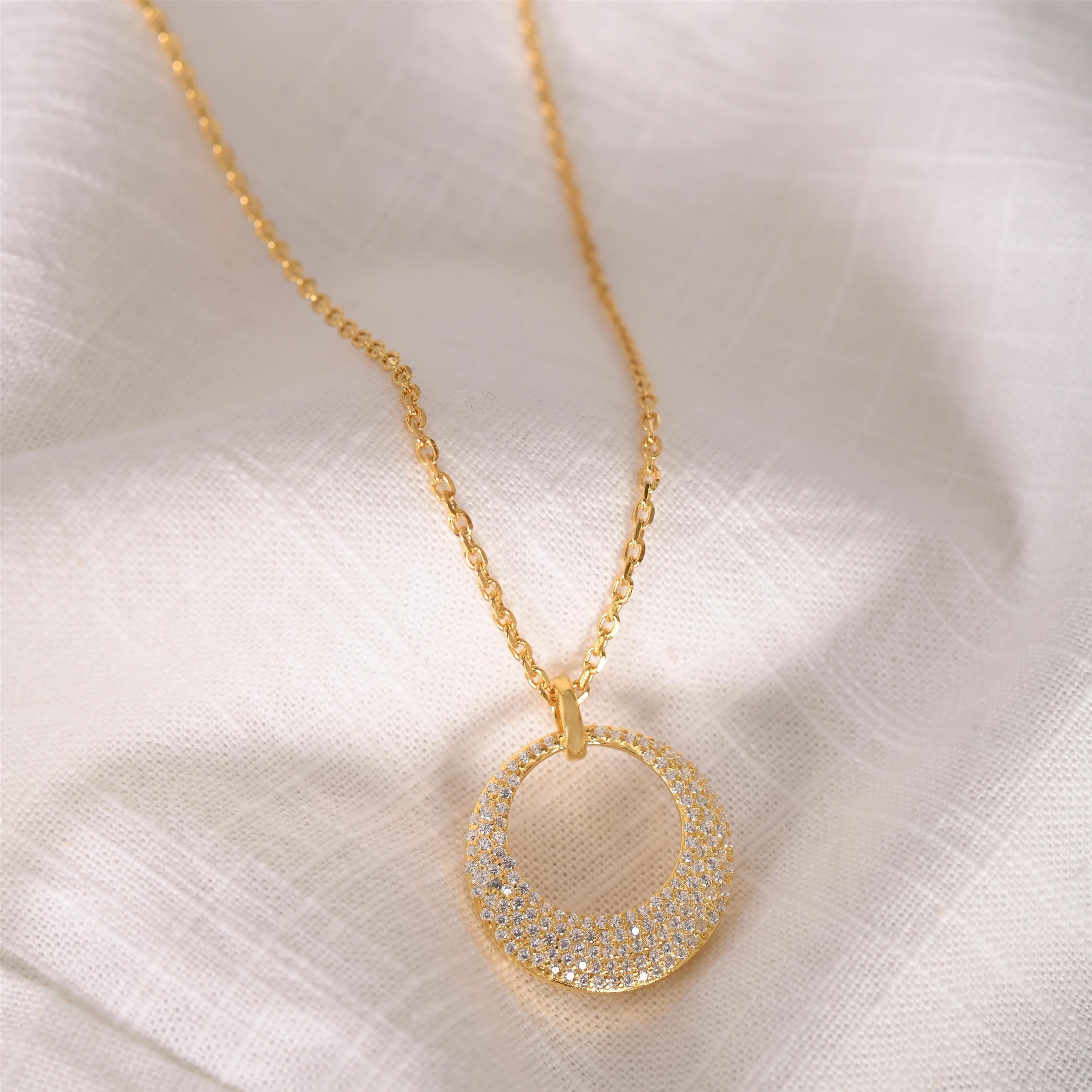 Paula Silver Zircon Necklace