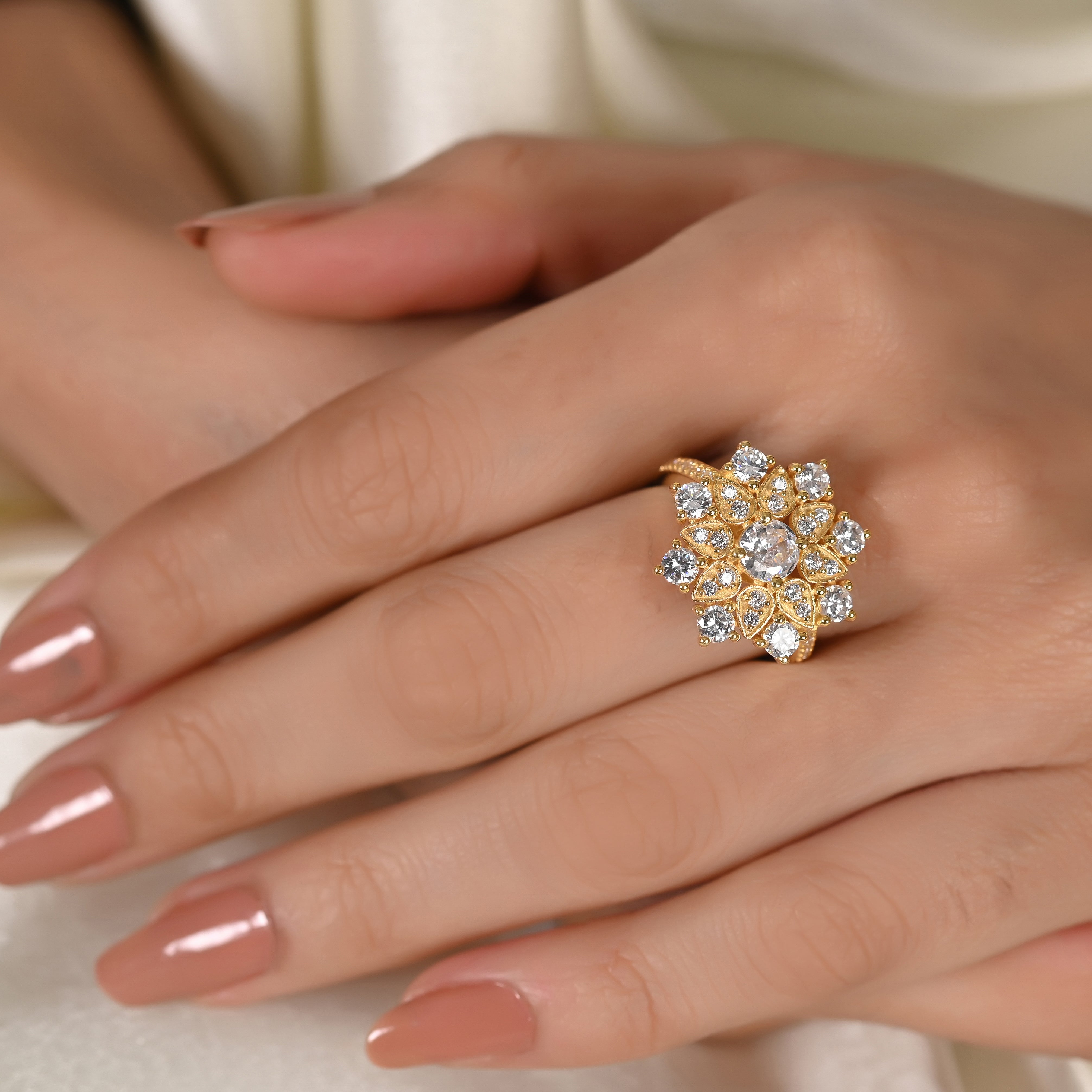 Olivia Silver Zircon Ring