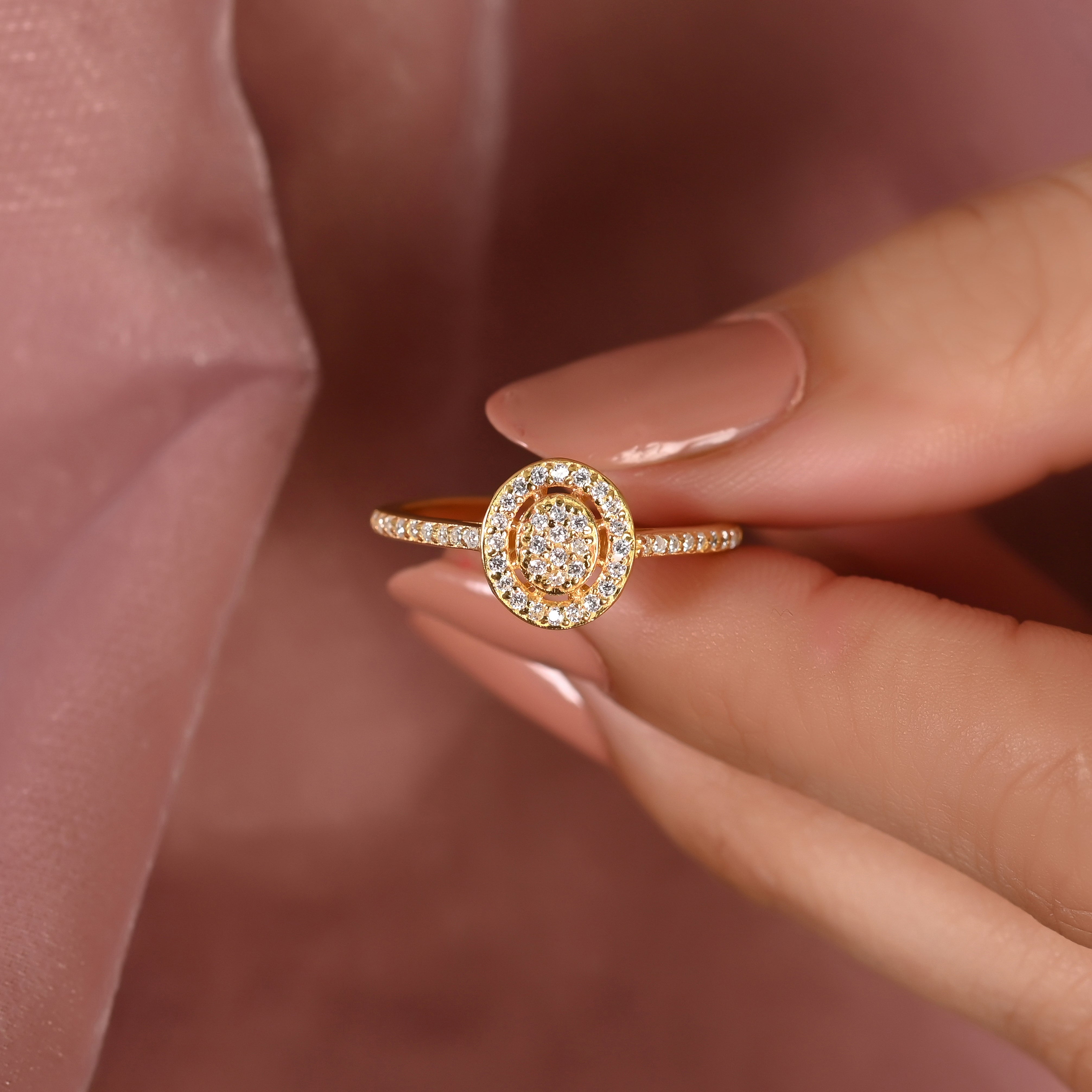 Lily Silver Zircon Ring