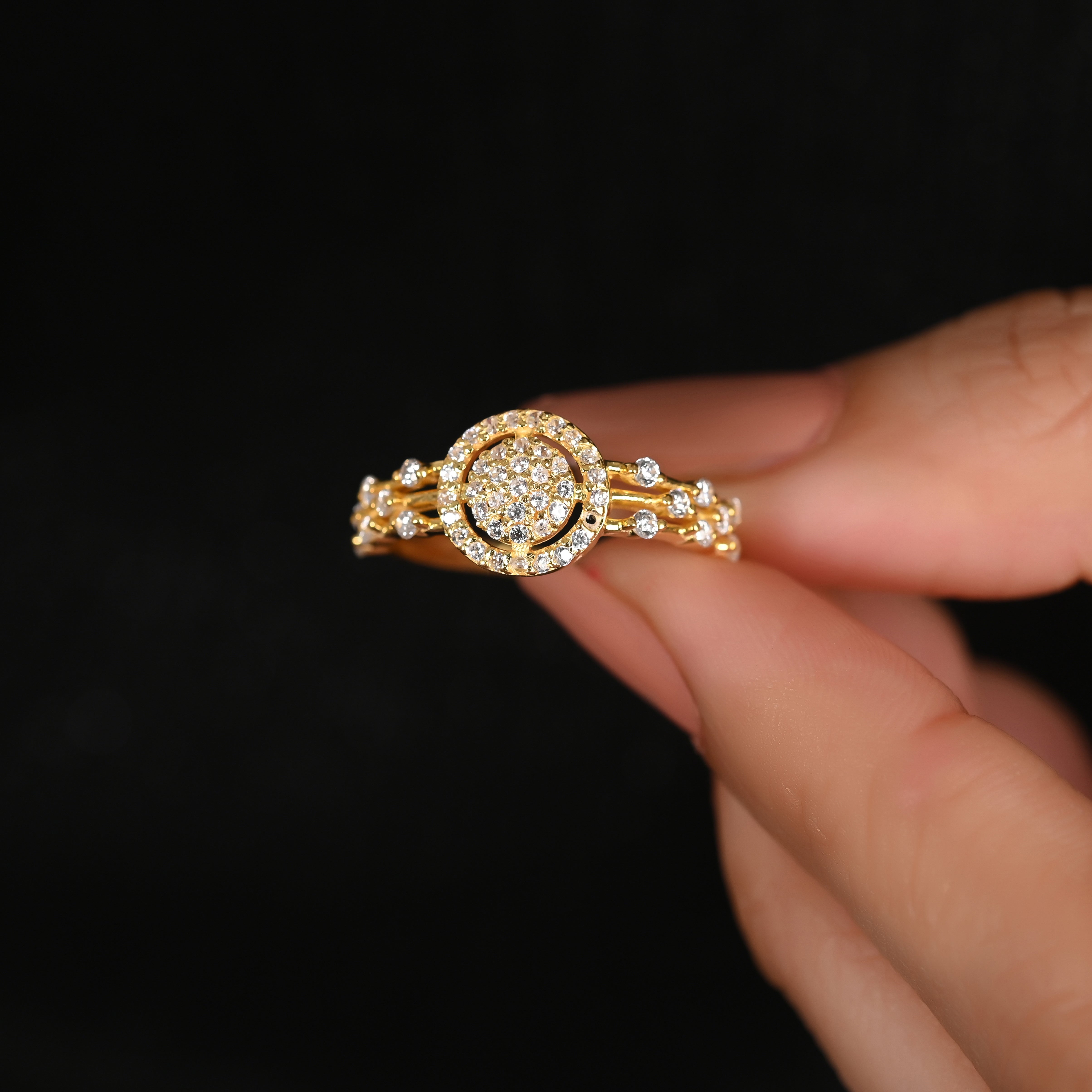 Sarah Silver Zircon Ring