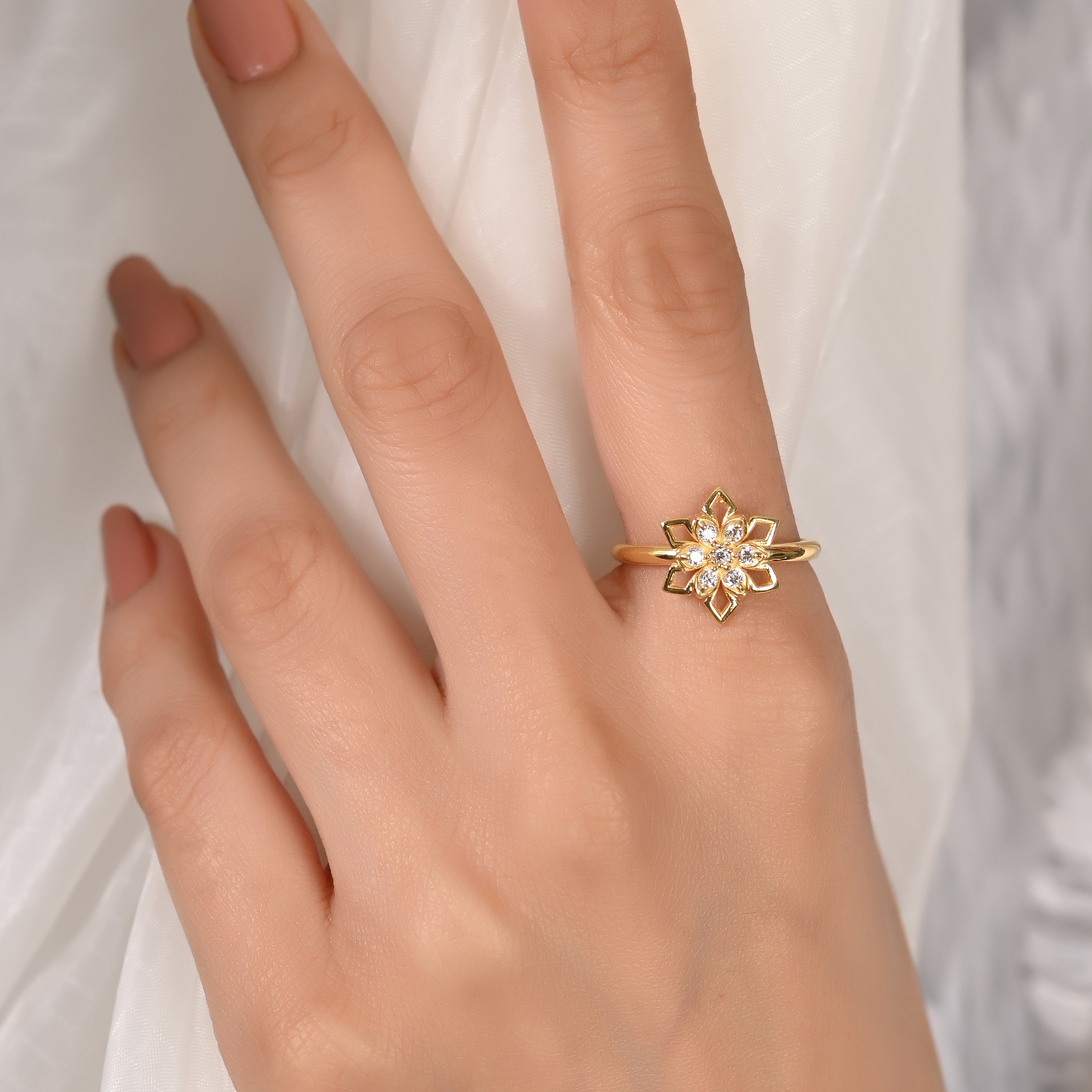 Bridget Silver Zircon Ring