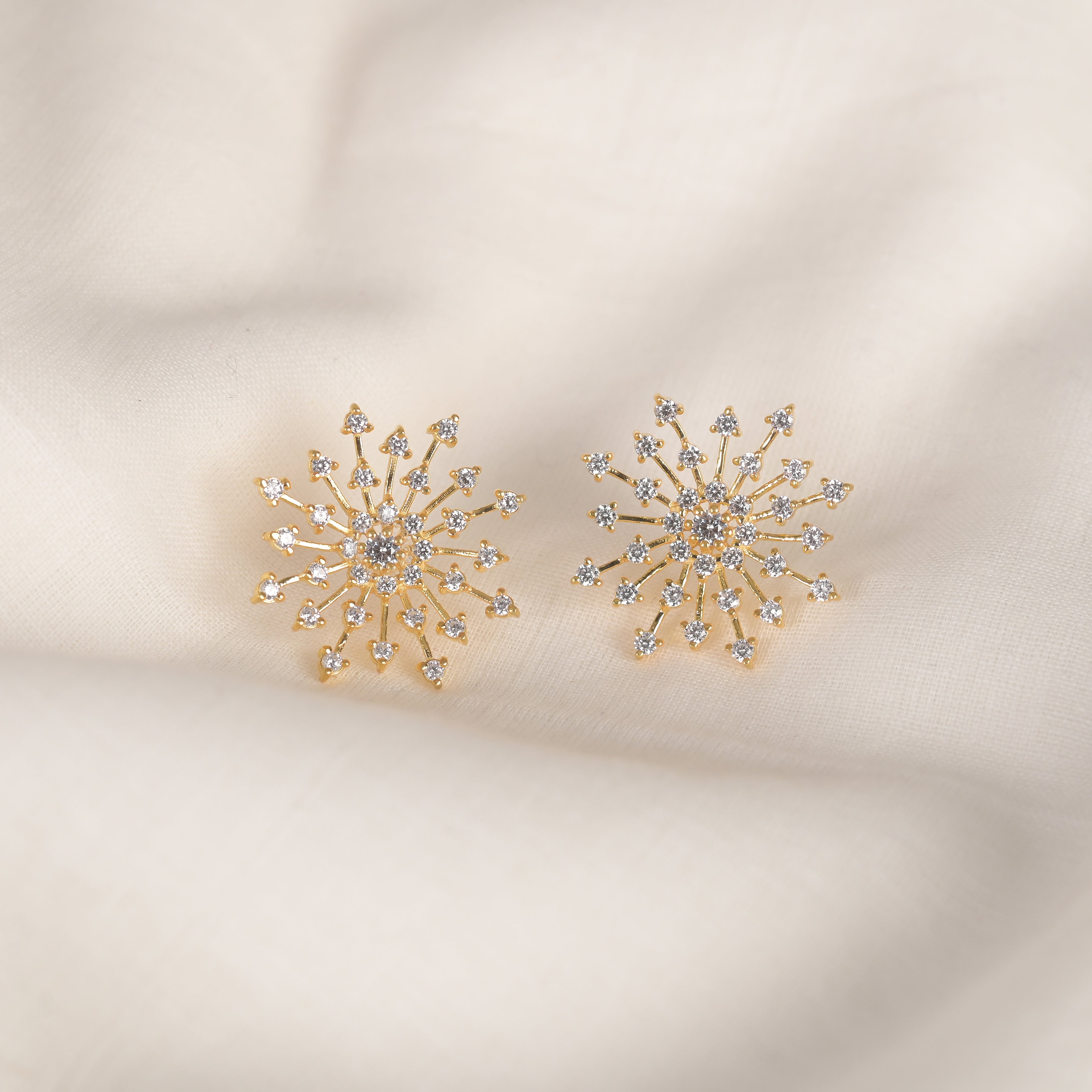 Jane Silver Zircon Earrings