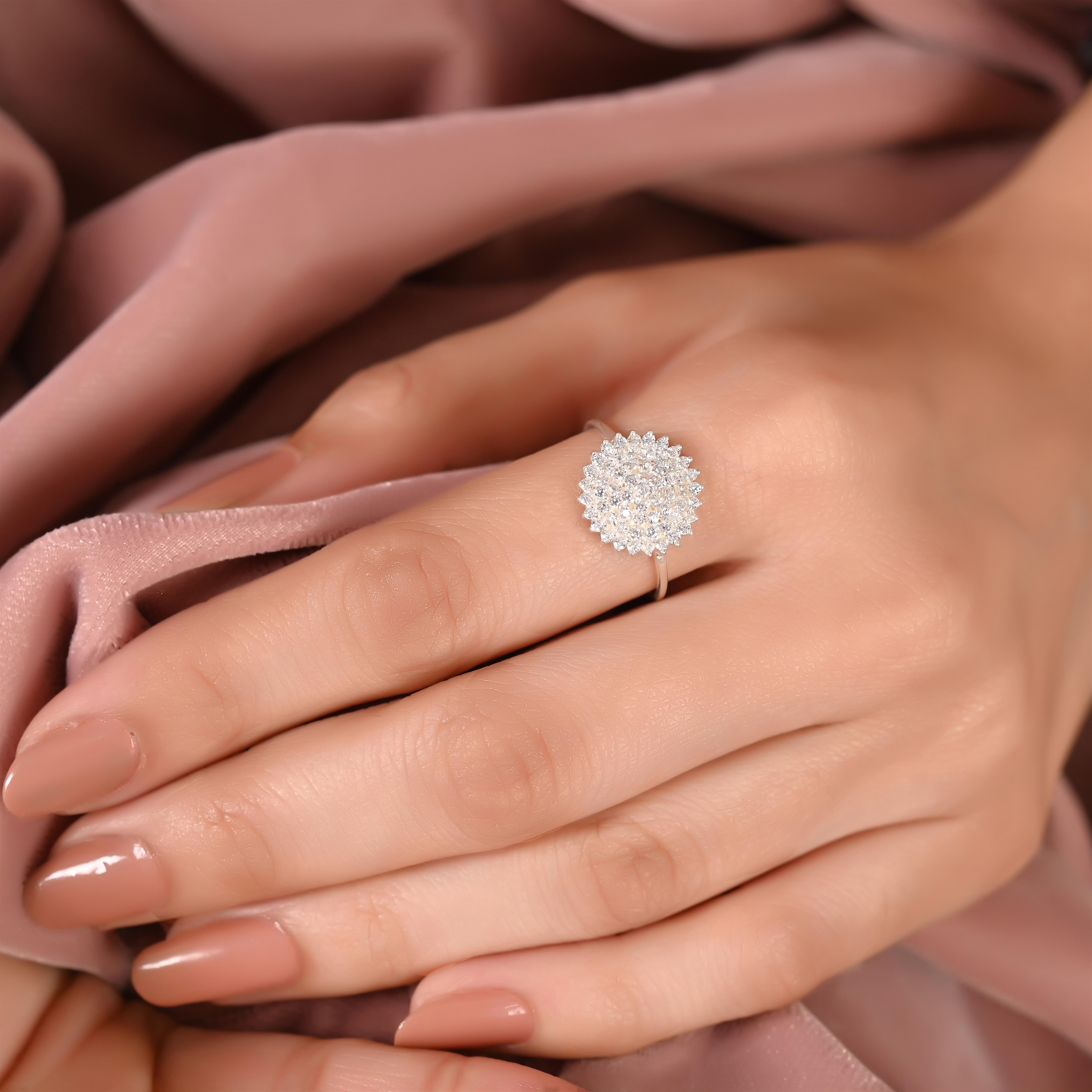 Aria Silver Zircon Ring