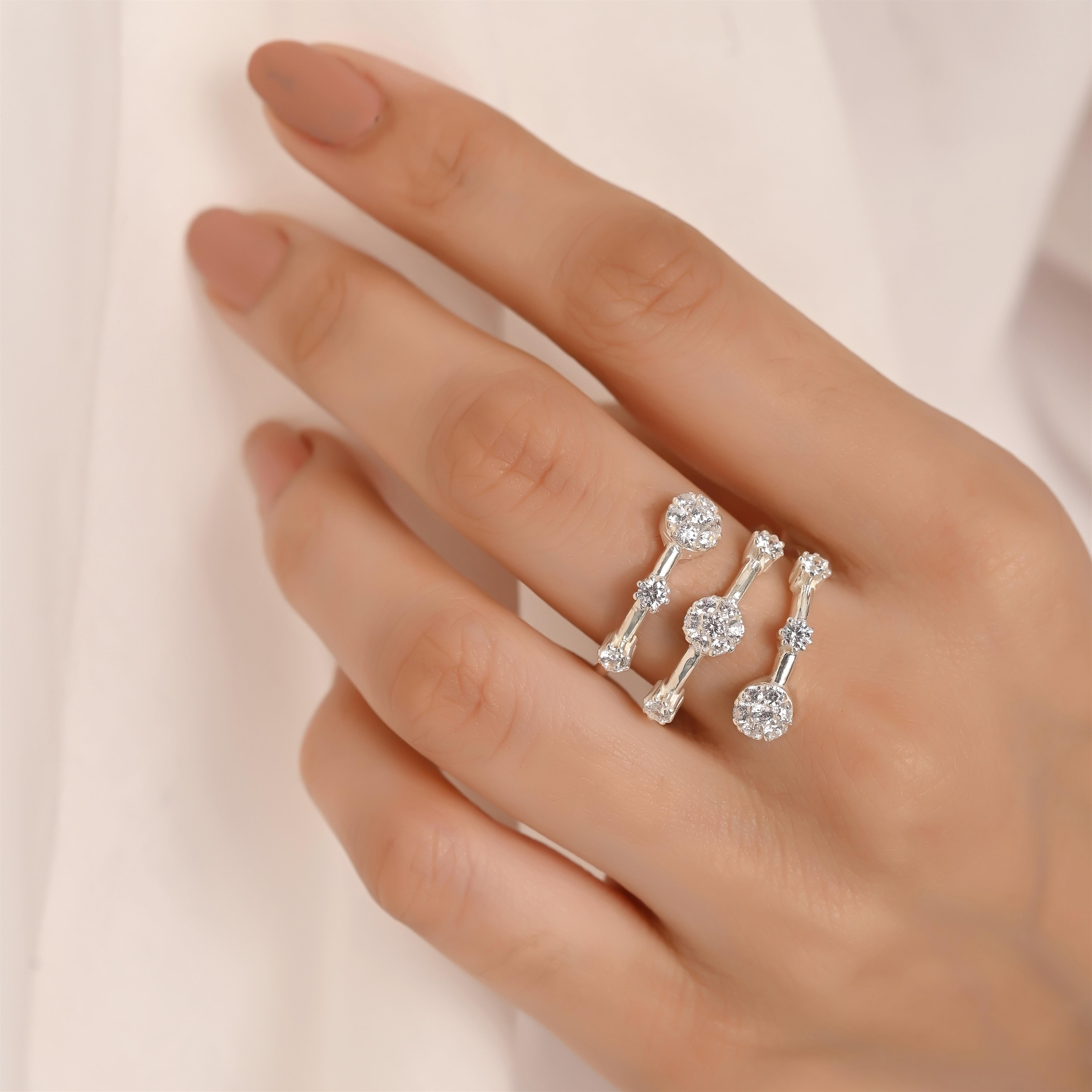 Ellas Silver Zircon Ring