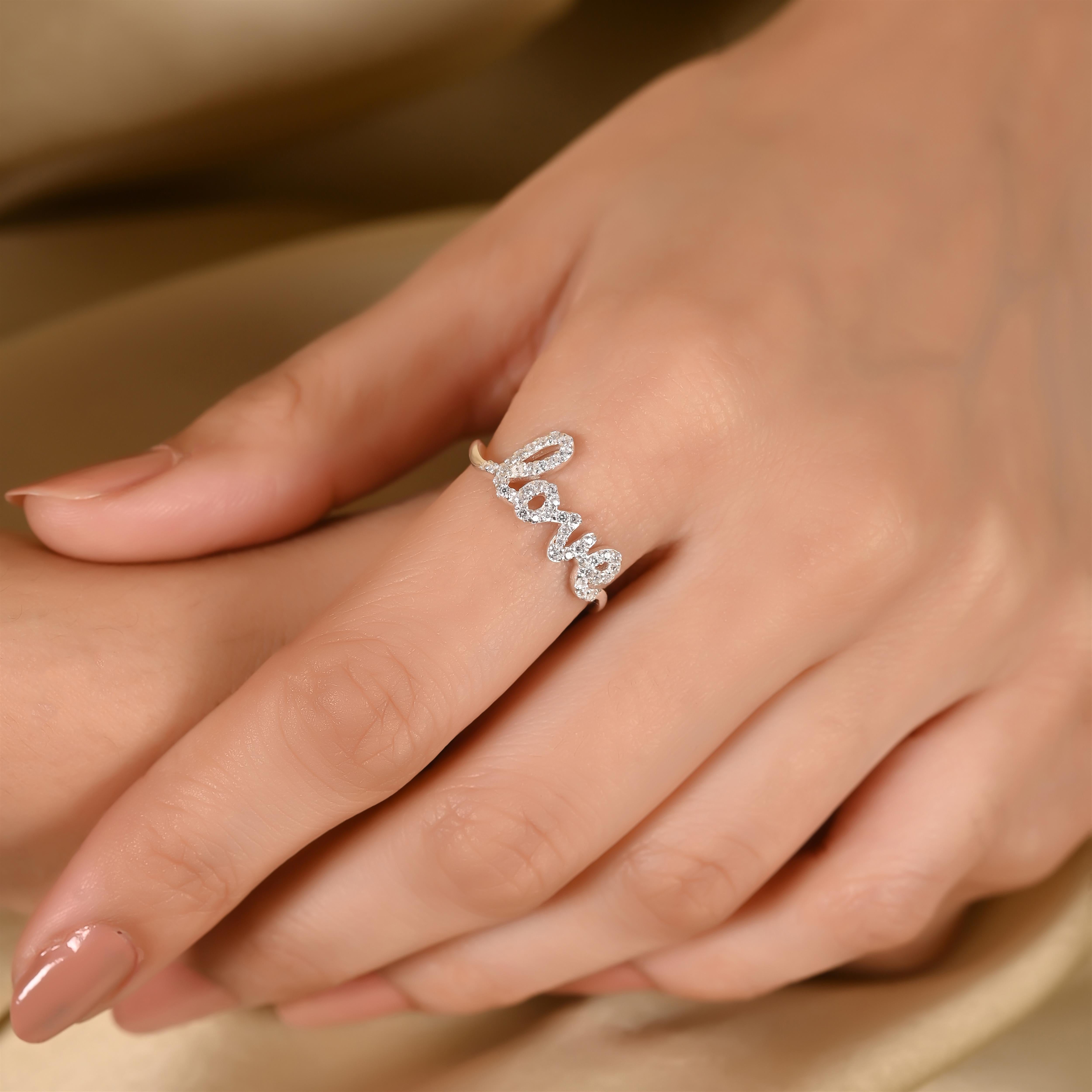 Mitra Silver Zircon Ring