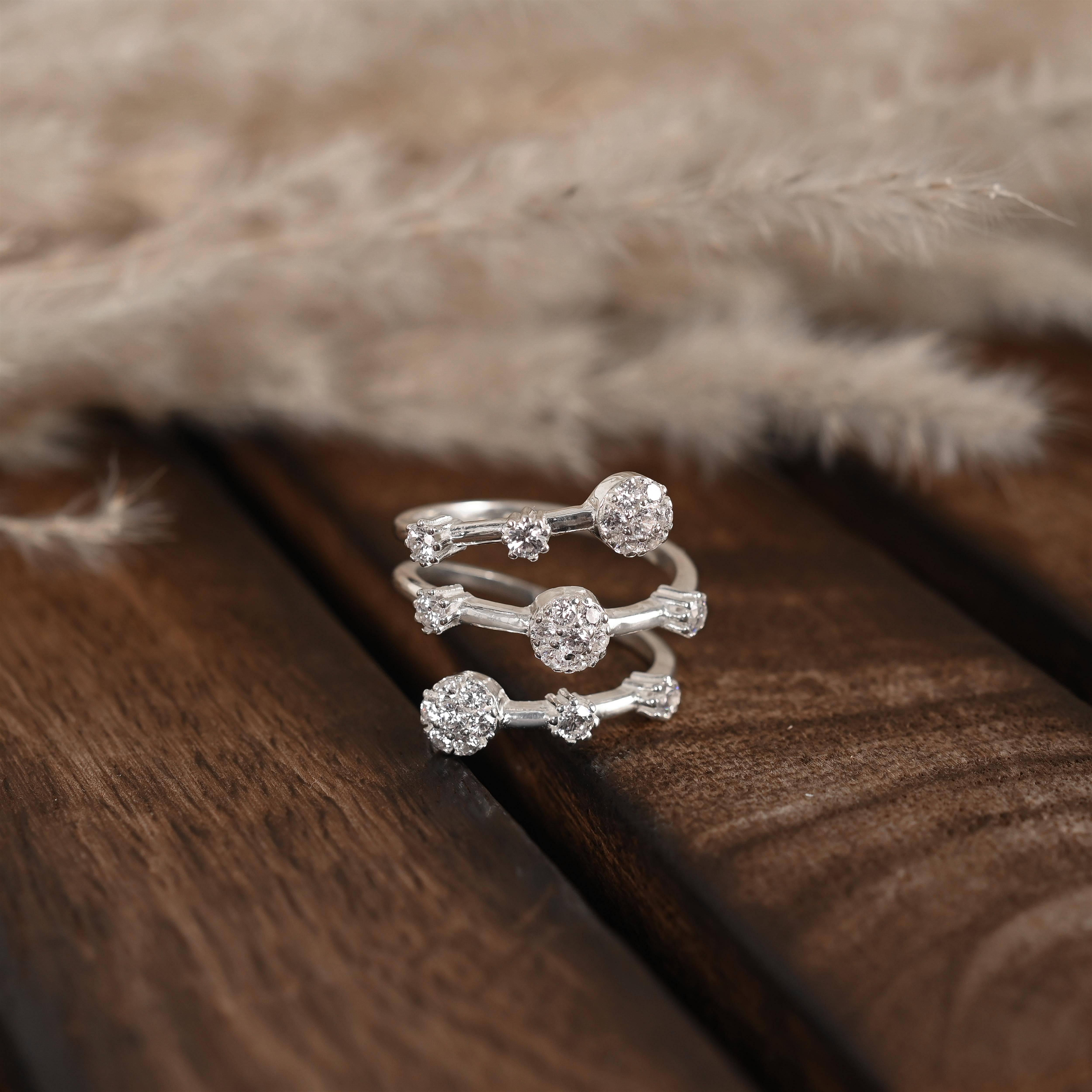 Ellas Silver Zircon Ring