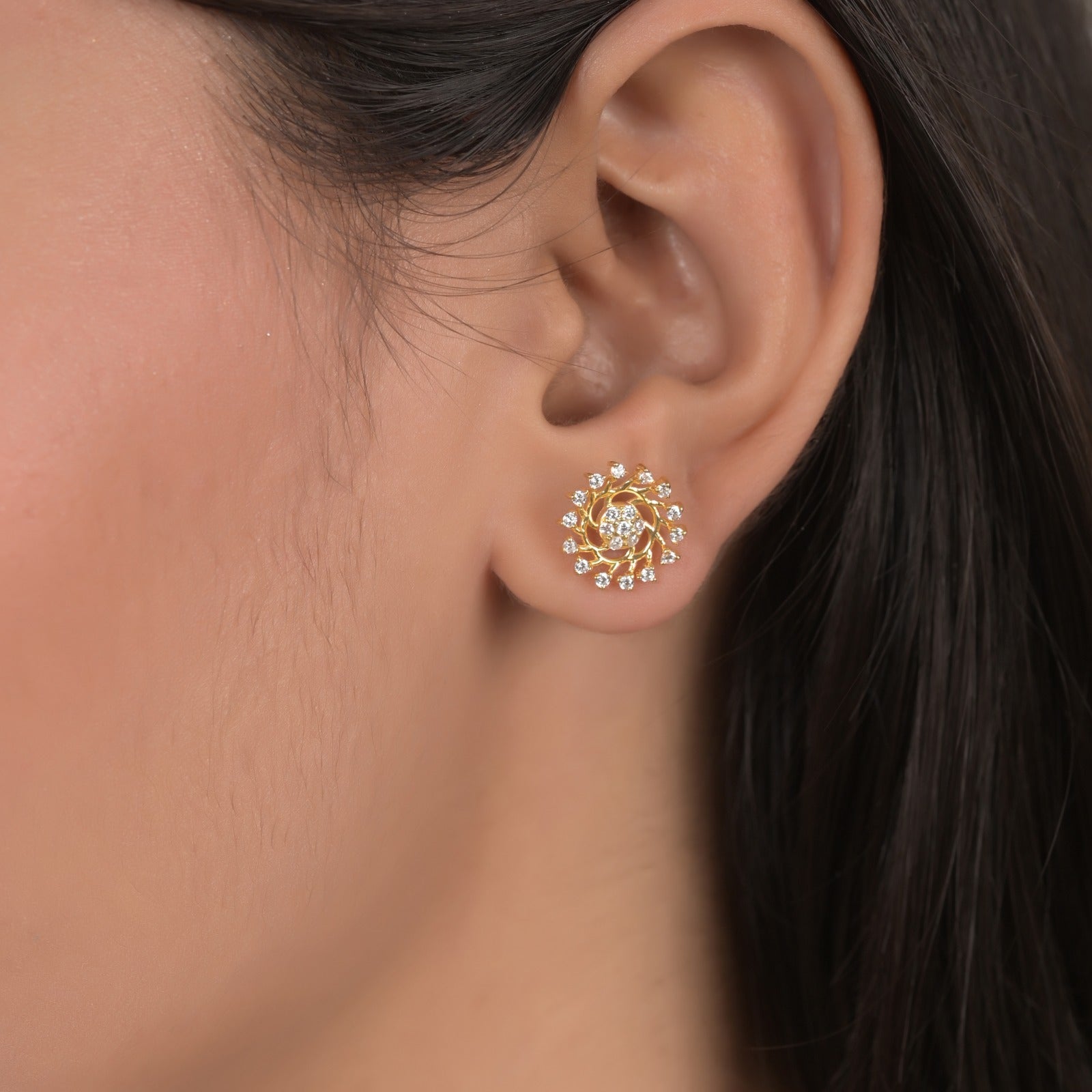 Kayanat Silver Zircon Earrings