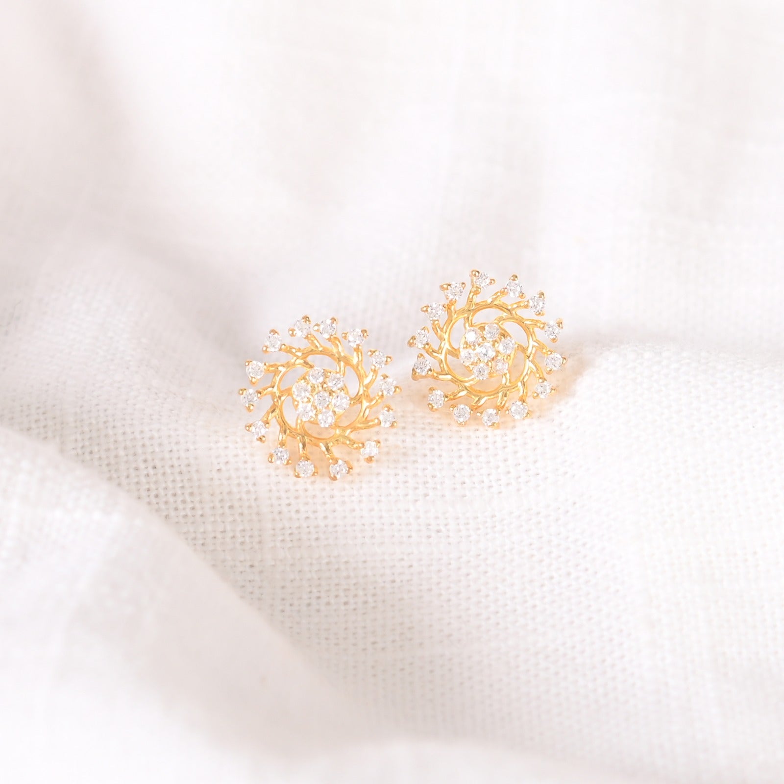 Kayanat Silver Zircon Earrings