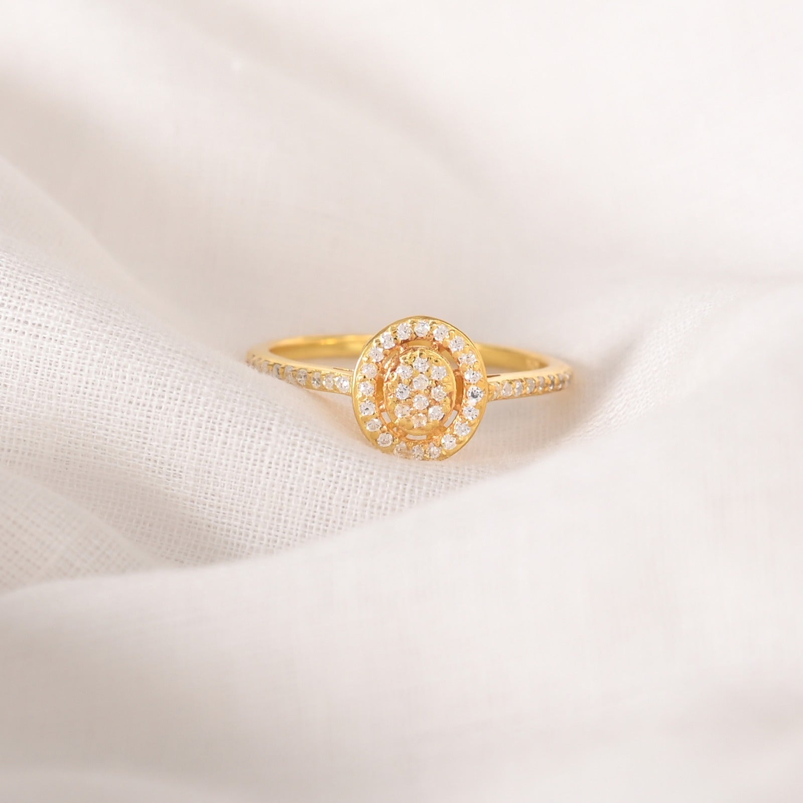 Lily Silver Zircon Ring