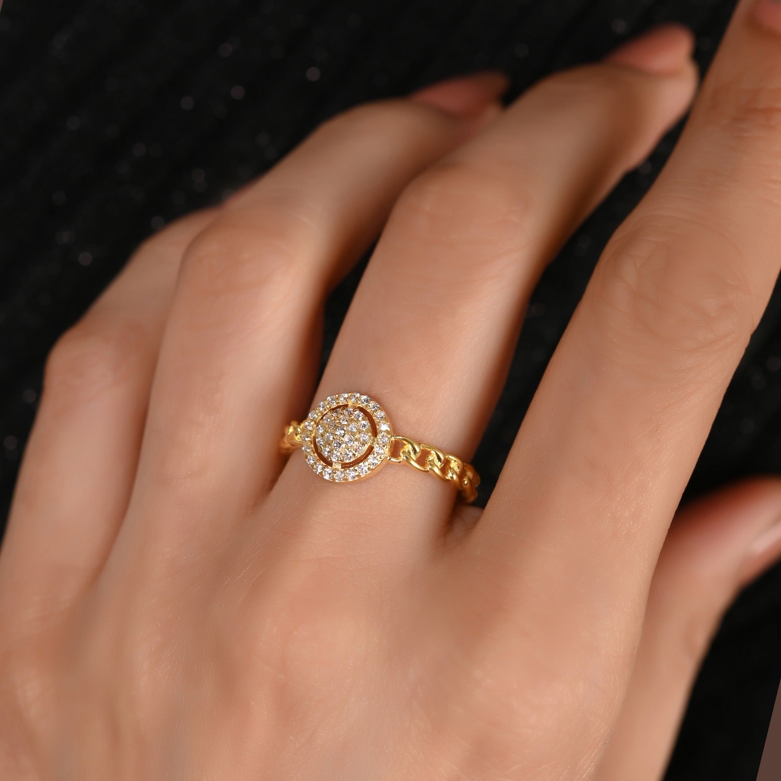 Maria Silver Zircon Ring