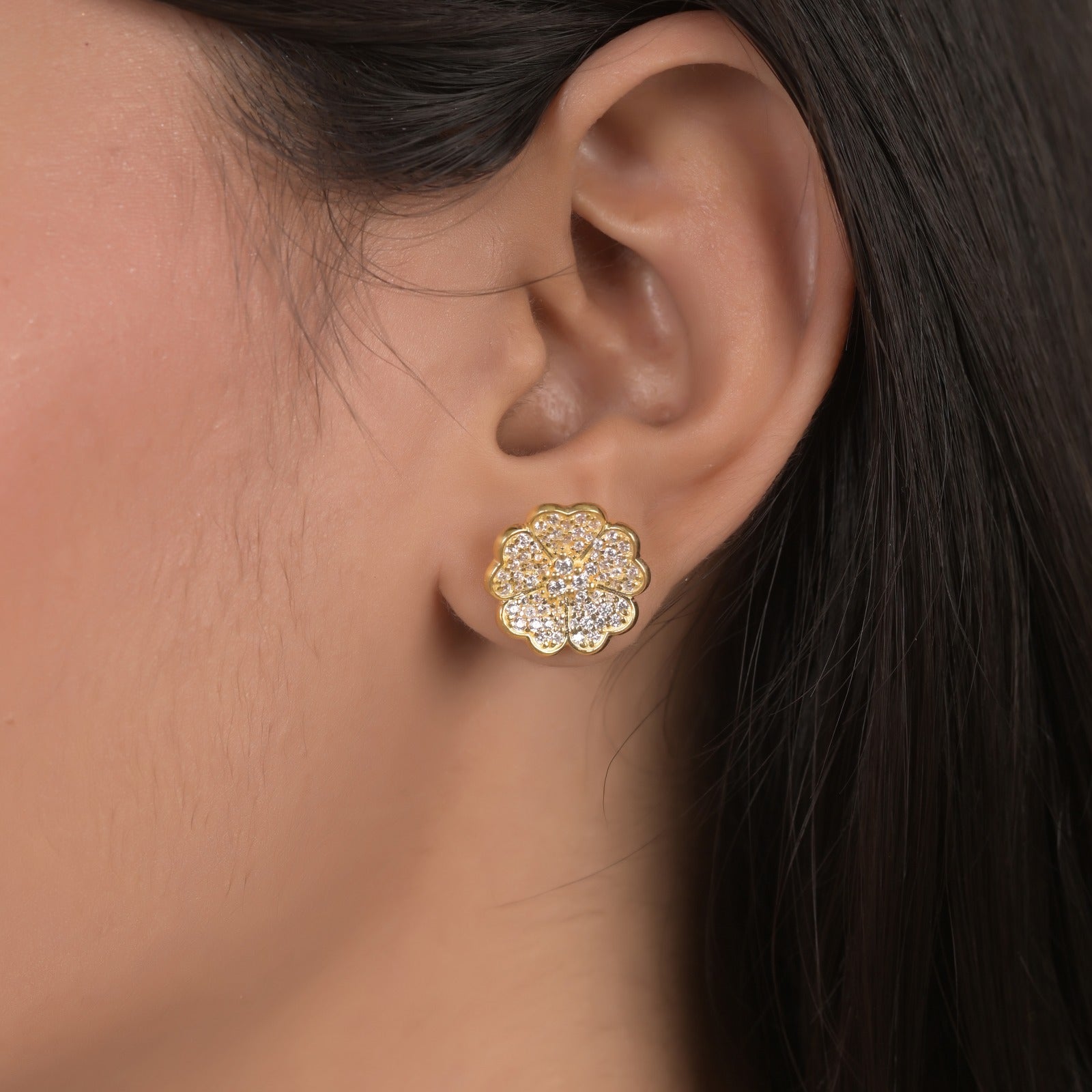 Talha Silver Zircon Earrings