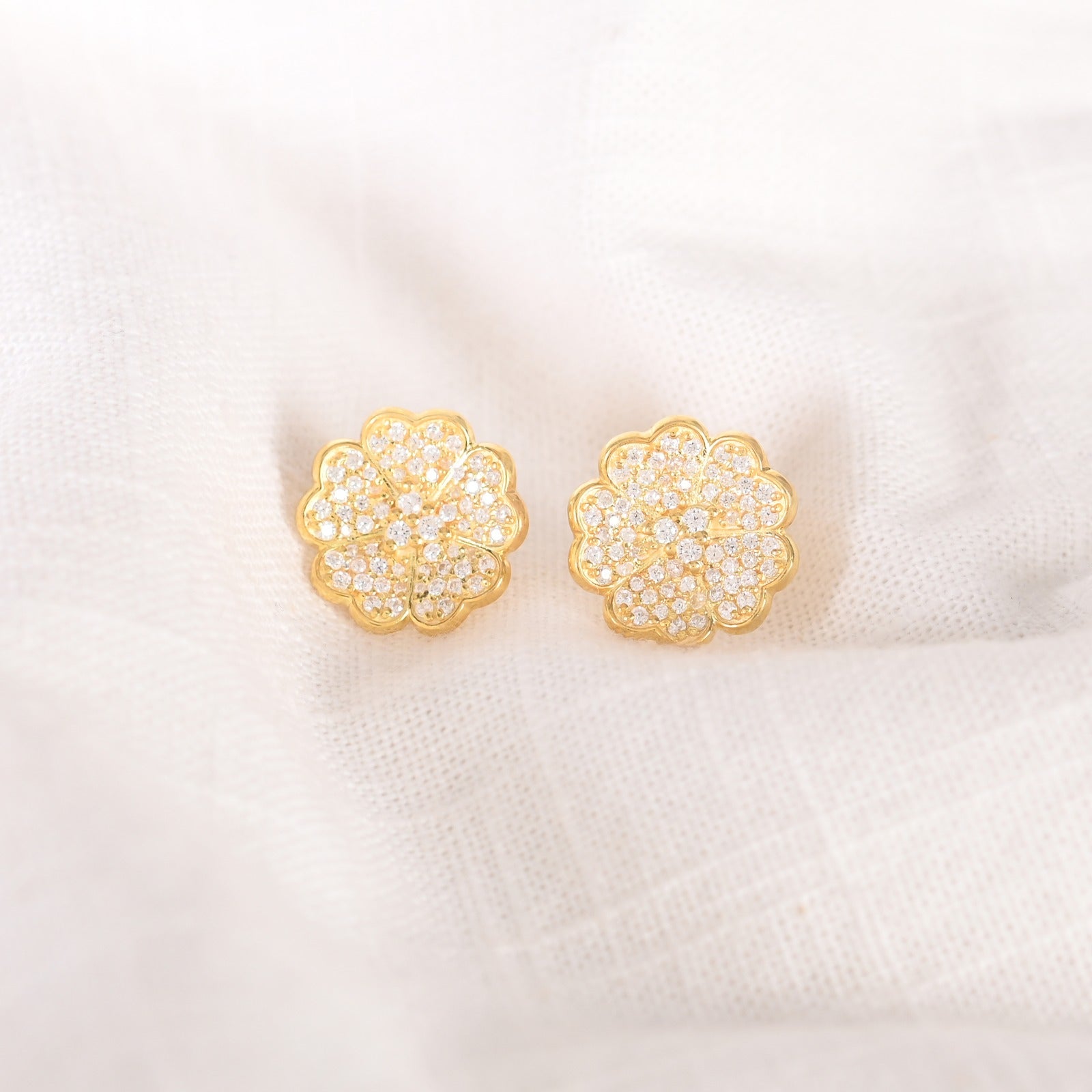 Talha Silver Zircon Earrings