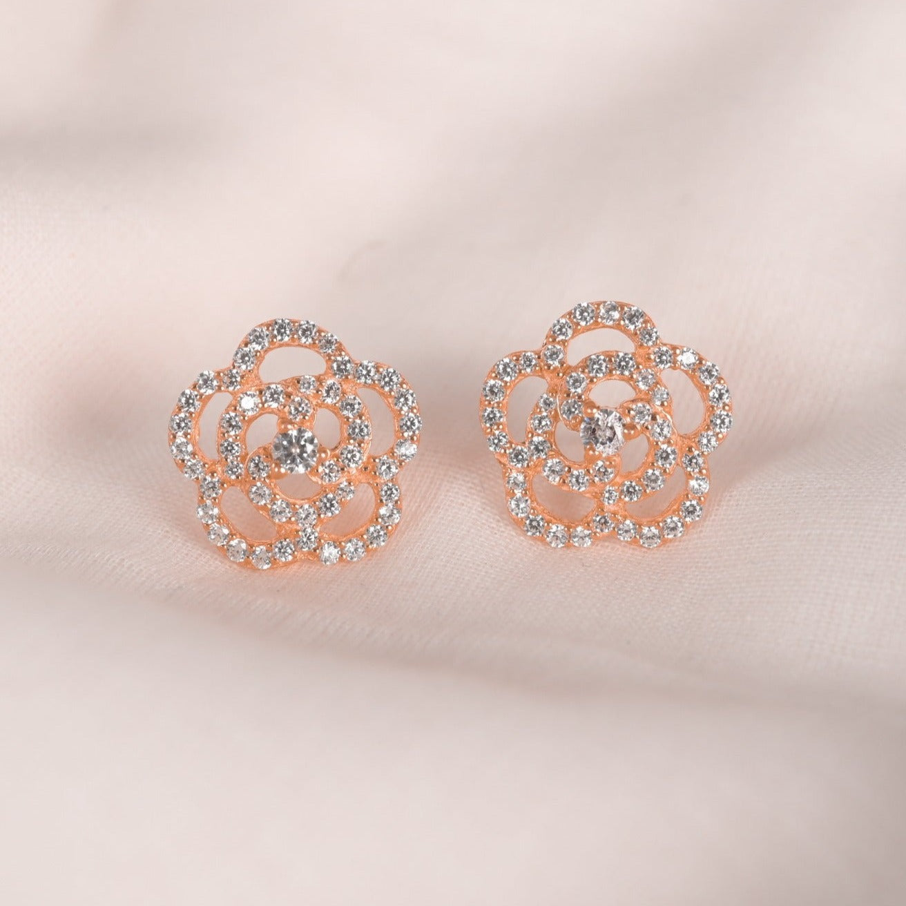 Judith Silver Zircon Earrings