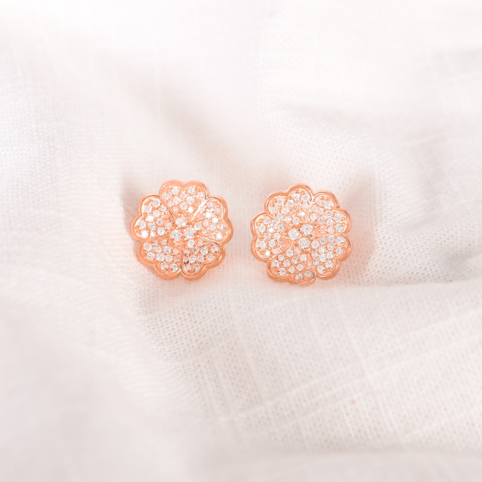 Talha Silver Zircon Earrings