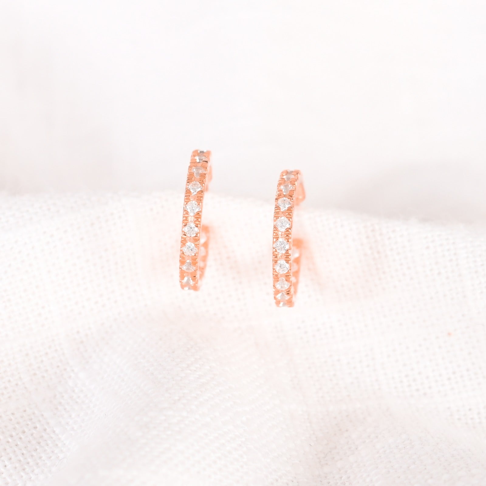 Eliza Silver Zircon Earrings