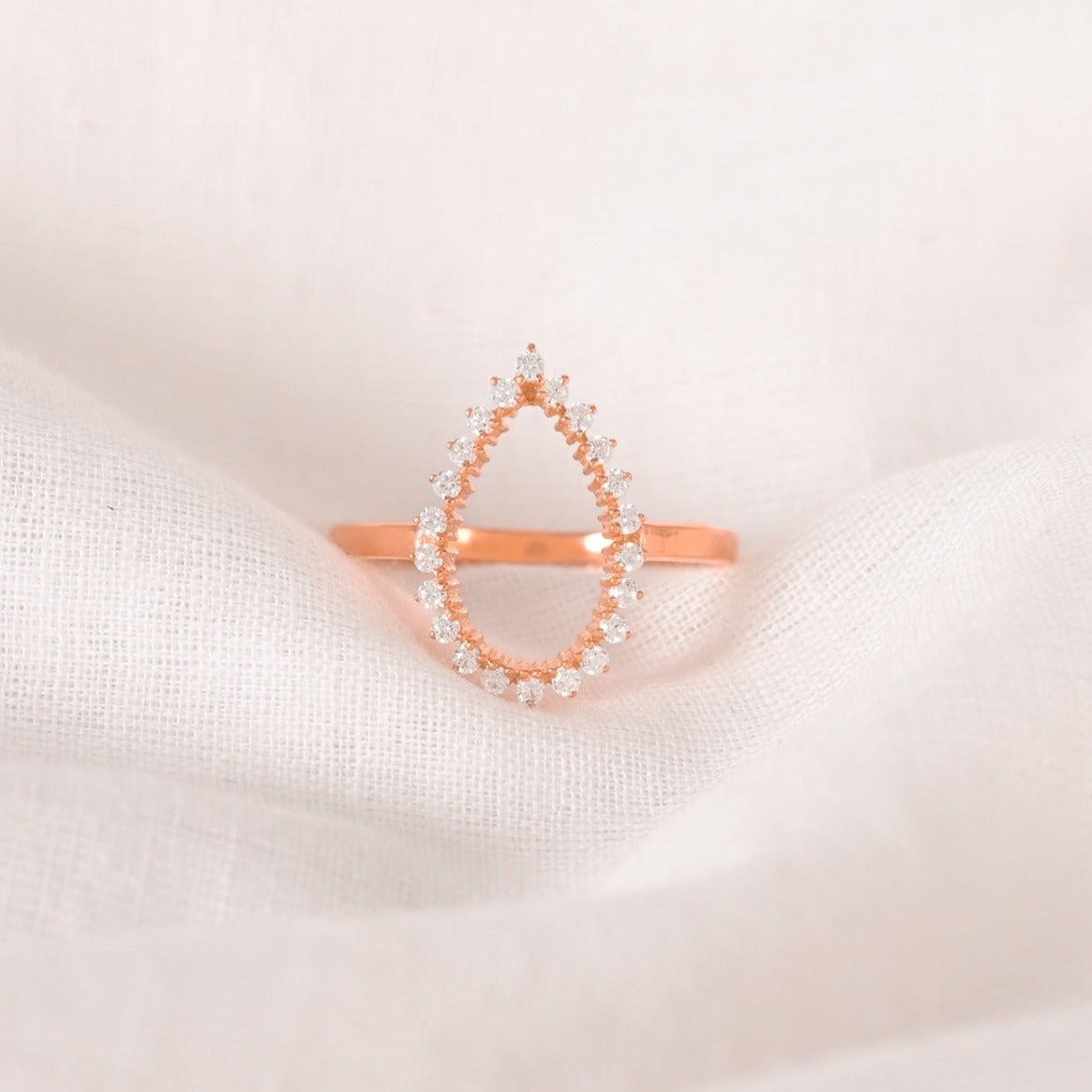 Alyssa Silver Zircon Ring